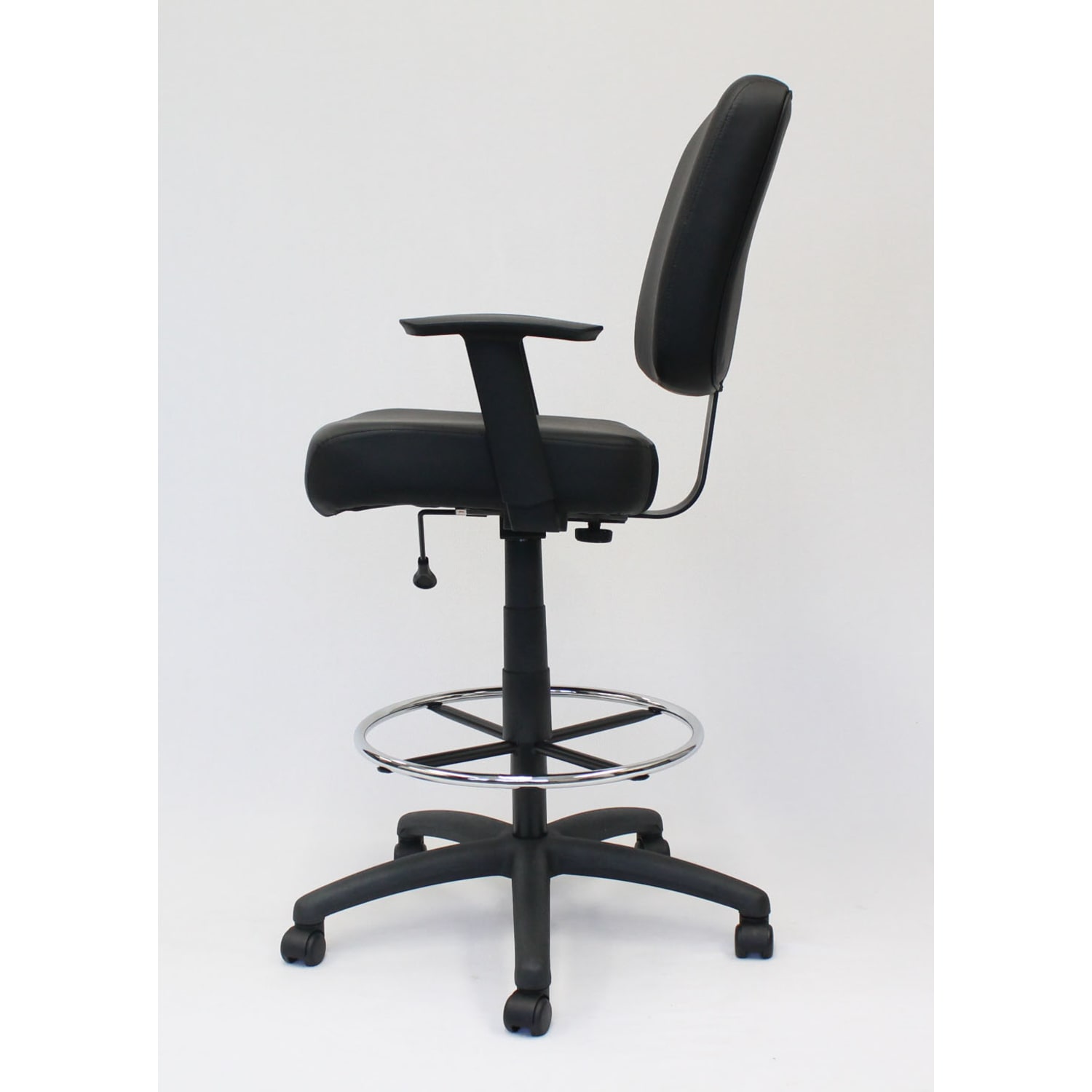 Boss Office Products Heavy Duty Drafting Stool With Arms Black PopularChairscom Boss Office Products Heavy Duty Drafting Stool With Arms Black PopularChairscom