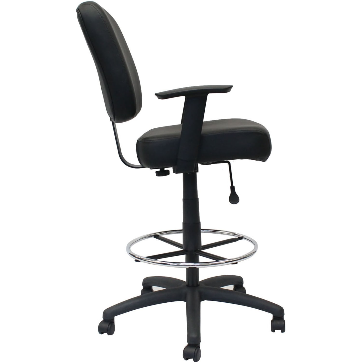 Boss Office Products Heavy Duty Drafting Stool With Arms Black PopularChairscom Boss Office Products Heavy Duty Drafting Stool With Arms Black PopularChairscom