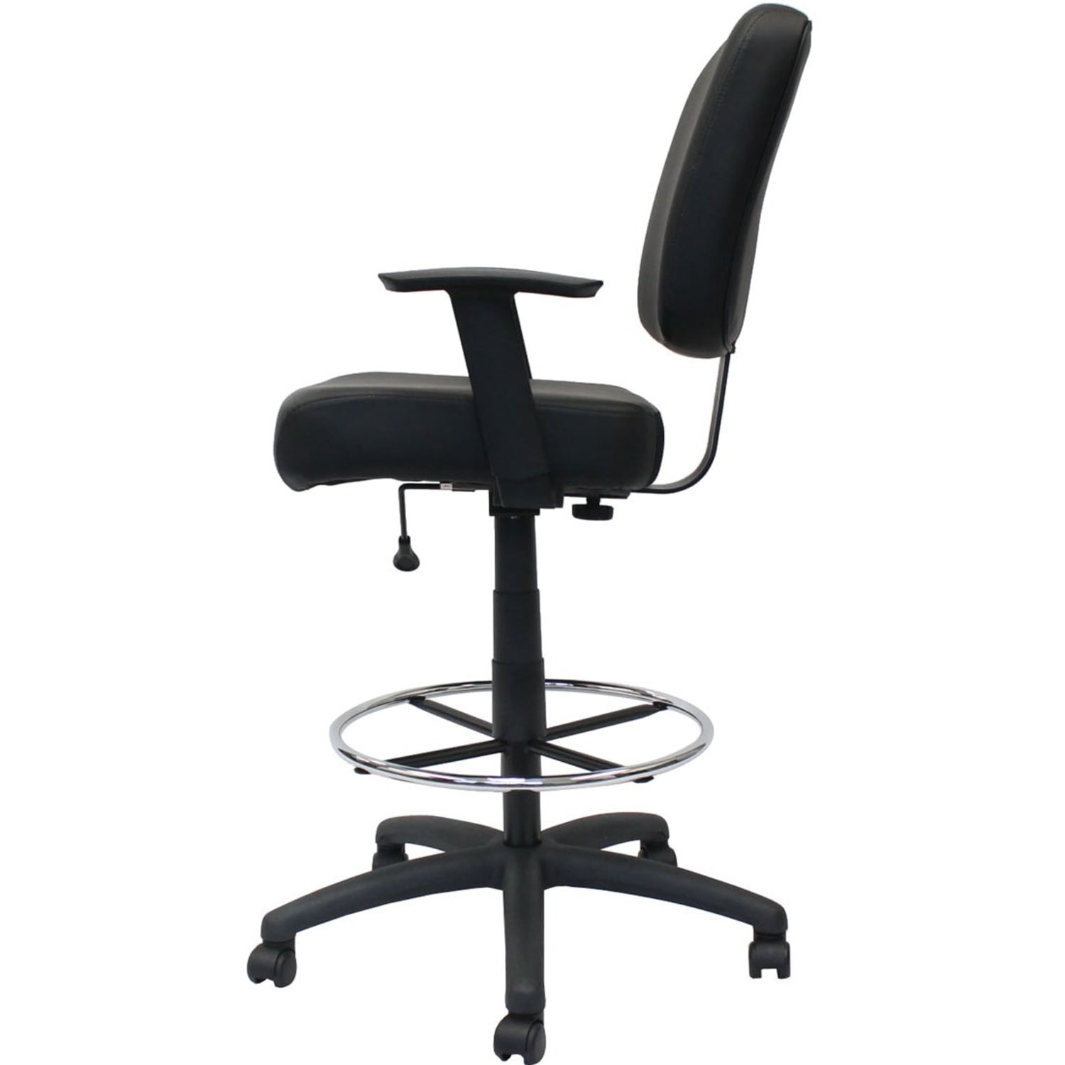 Boss Office Products Heavy Duty Drafting Stool With Arms Black PopularChairscom Boss Office Products Heavy Duty Drafting Stool With Arms Black PopularChairscom