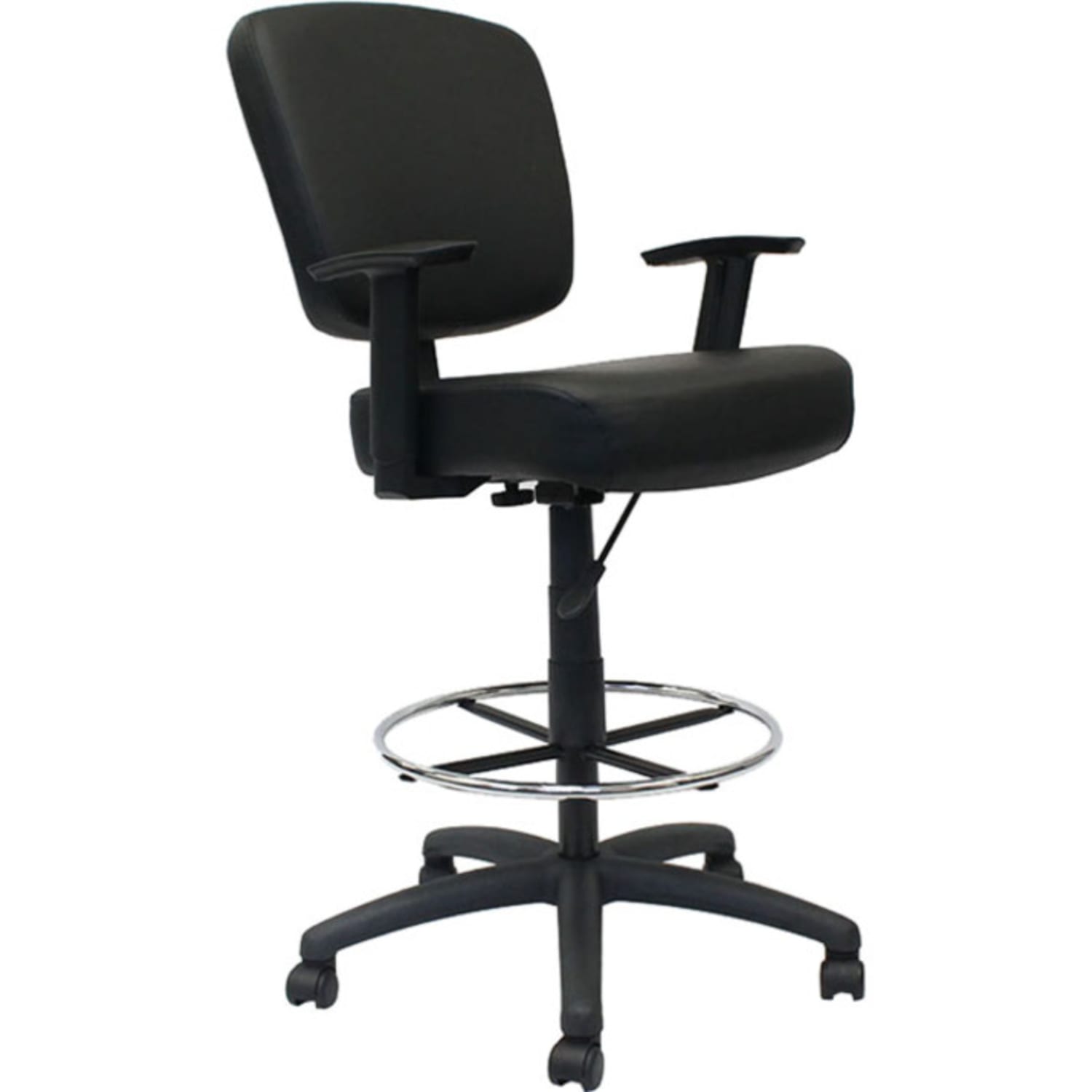 Boss Office Products Heavy Duty Drafting Stool With Arms Black PopularChairscom Boss Office Products Heavy Duty Drafting Stool With Arms Black PopularChairscom