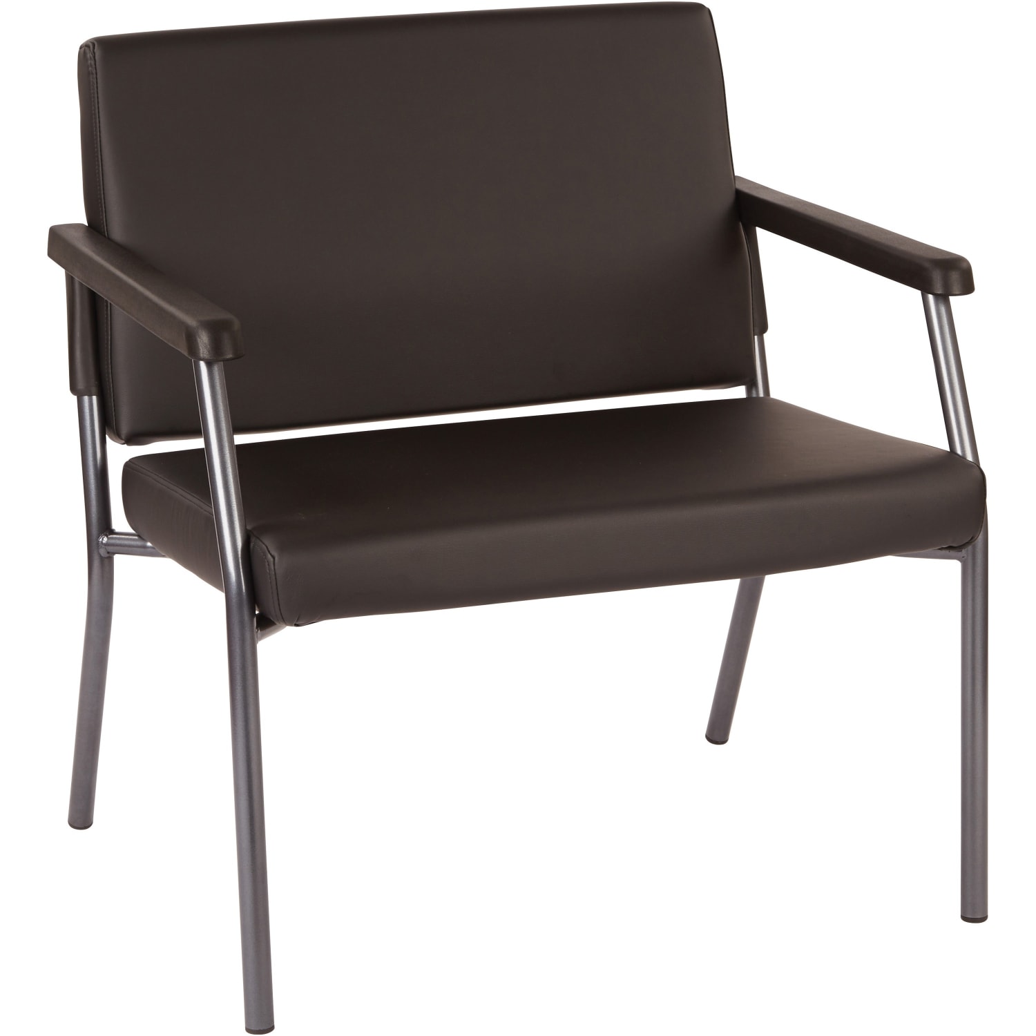Office Star Bariatric Big & Tall Chair, Dillion Fabric With Arms, Black - Image 5