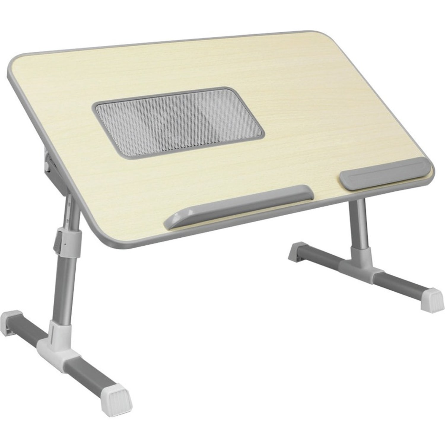 Aluratek Adjustable Ergonomic Laptop Cooling Table with Fan - Rectangle Top - 88 lb Capacity - Adjustable - ACT01F