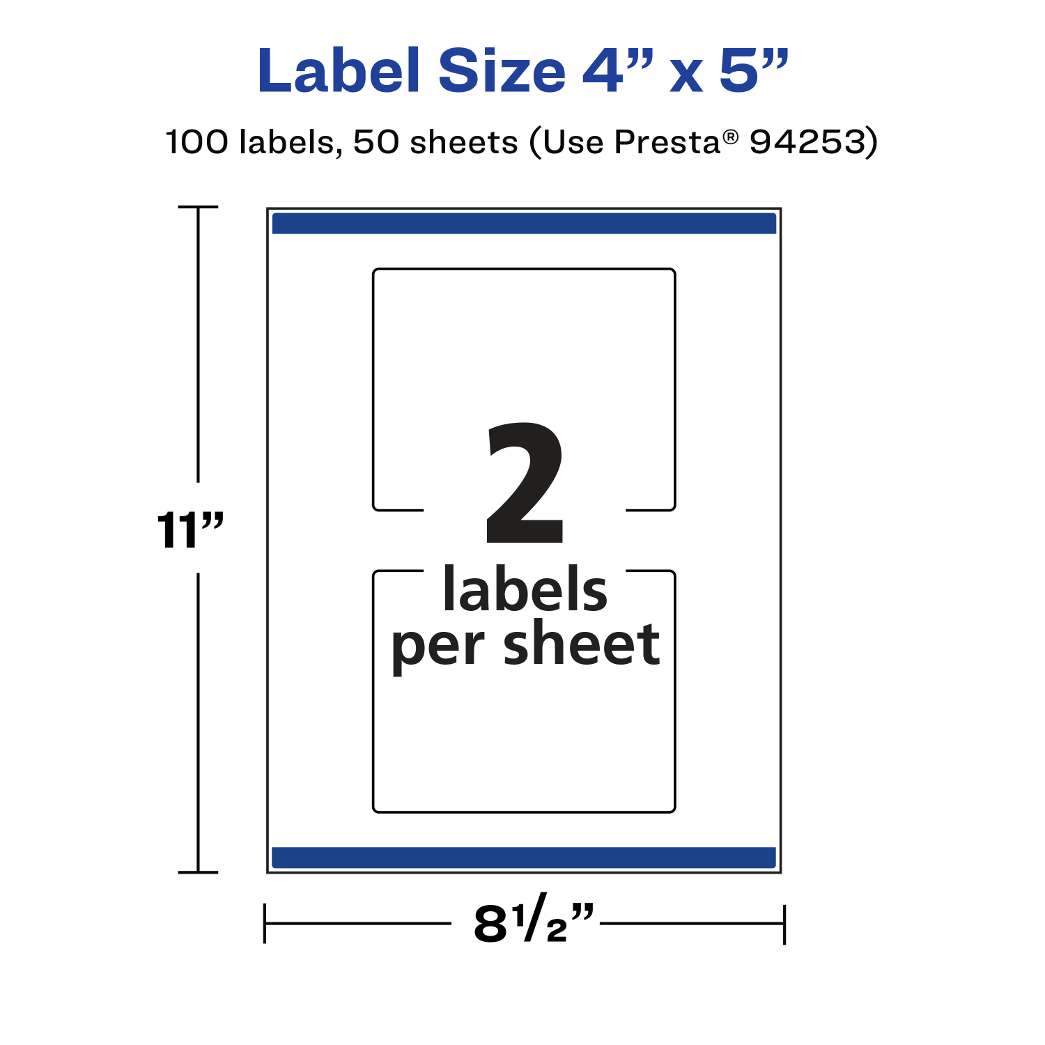 Avery Glossy Permanent Labels With Sure Feed, 94253-CGF50, Rectangle, 4in x 5in, Clear, Pack Of 100 - Image 6