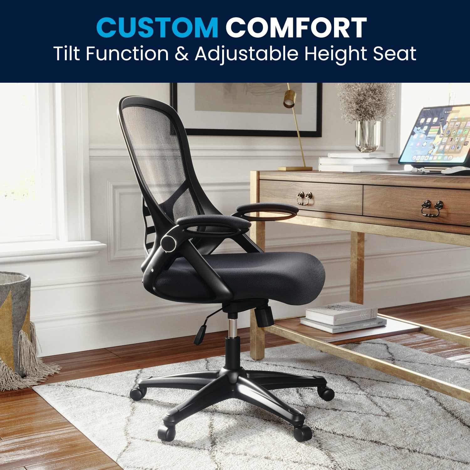 Flash Furniture Porter Ergonomic Mesh High Back Office Chair Gray PopularChairscom