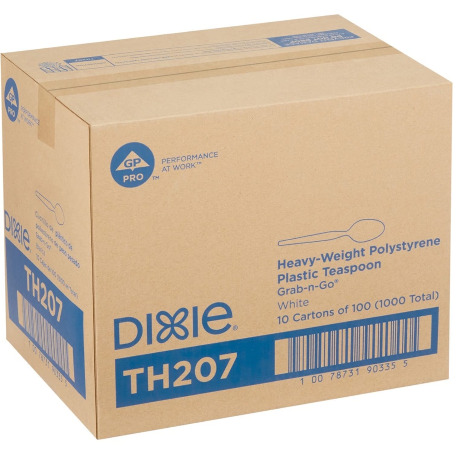 Dixie Heavyweight Disposable Teaspoons Grab-N-Go by GP Pro - Teaspoon - 1000 x Teaspoon - White - 100 Box - 10 / Carton - Image 6