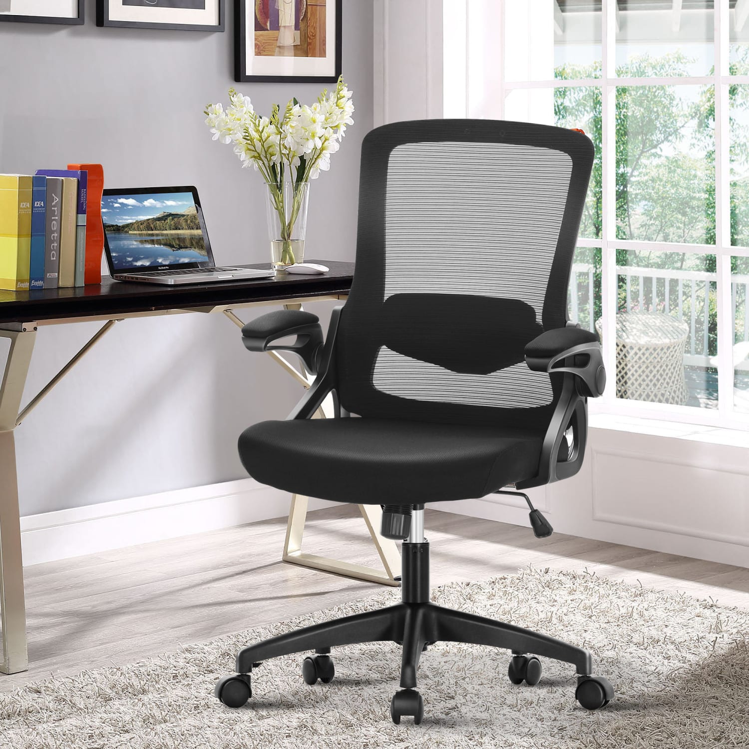ALPHA HOME PHI VILLA Mesh Swivel Office Rocking Chair without headrest