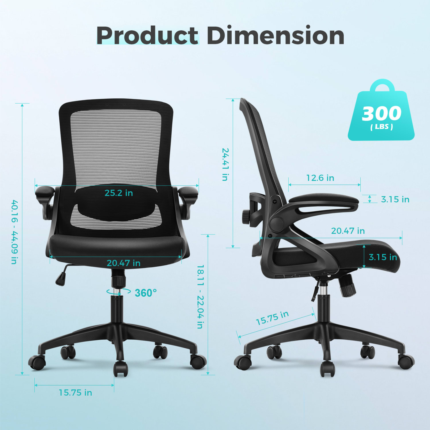 ALPHA HOME PHI VILLA Mesh Swivel Office Rocking Chair without headrest PopularChairscom