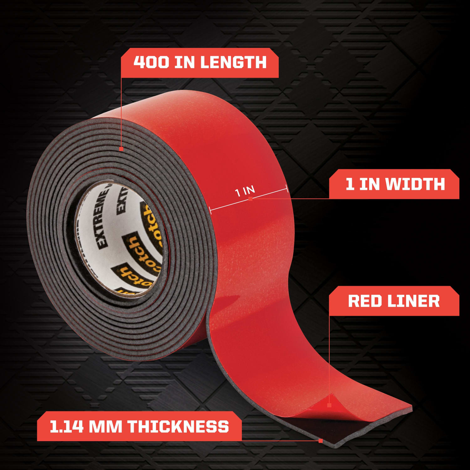Scotch-Mount Extreme Double-Sided Mounting Tape Mega Roll , 1 In X 400 In (2,54 Cm X 10,1 M) - Image 3