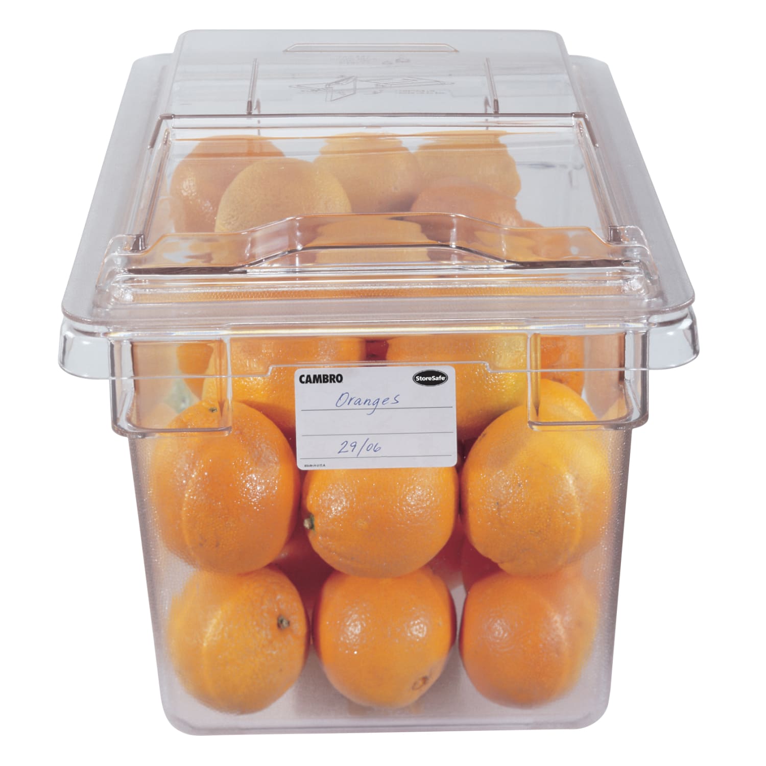 Cambro Camwear 9inD Food Boxes, 12in x 18in, Clear, Set Of 6 Boxes - Image 6