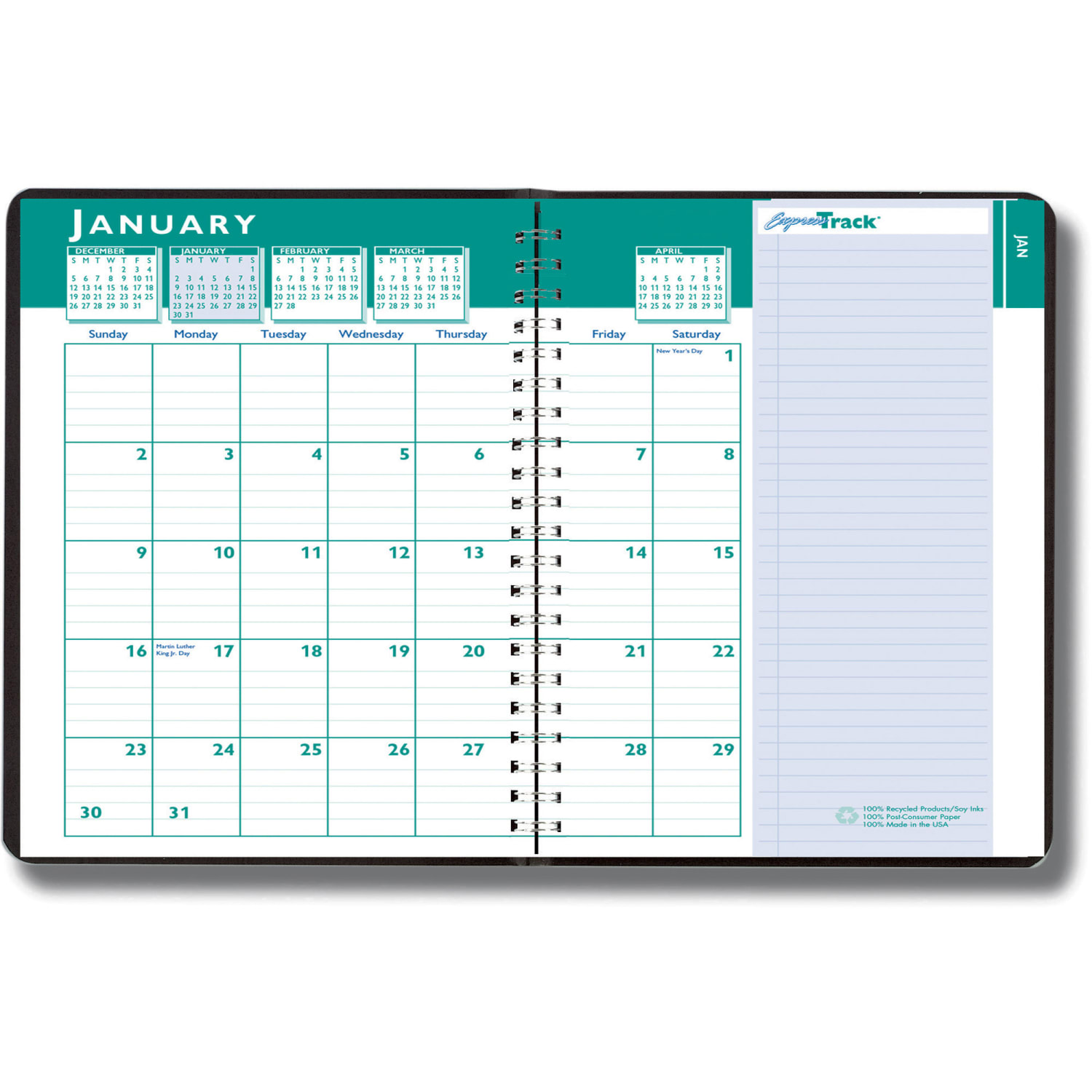 House of Doolittle Express Track Small Weekly/Monthly Calendar Planner - Julian Dates - Weekly, Monthly - HOD29402 - Image 6