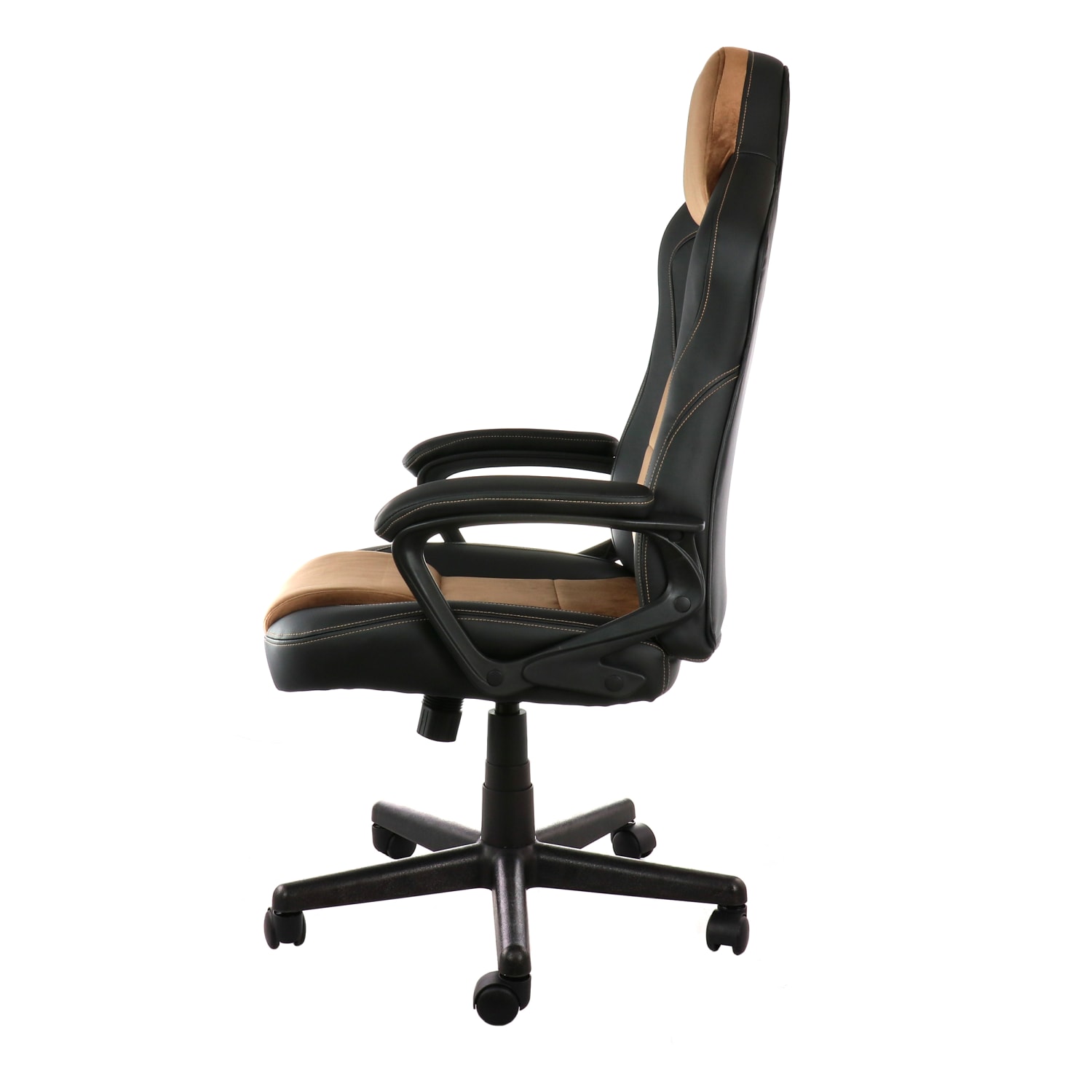 Elama Faux Leather HighBack Adjustable Office Chair BlackBrown PopularChairscom Elama Faux Leather High Back Adjustable Office Chair BlackBrown PopularChairscom