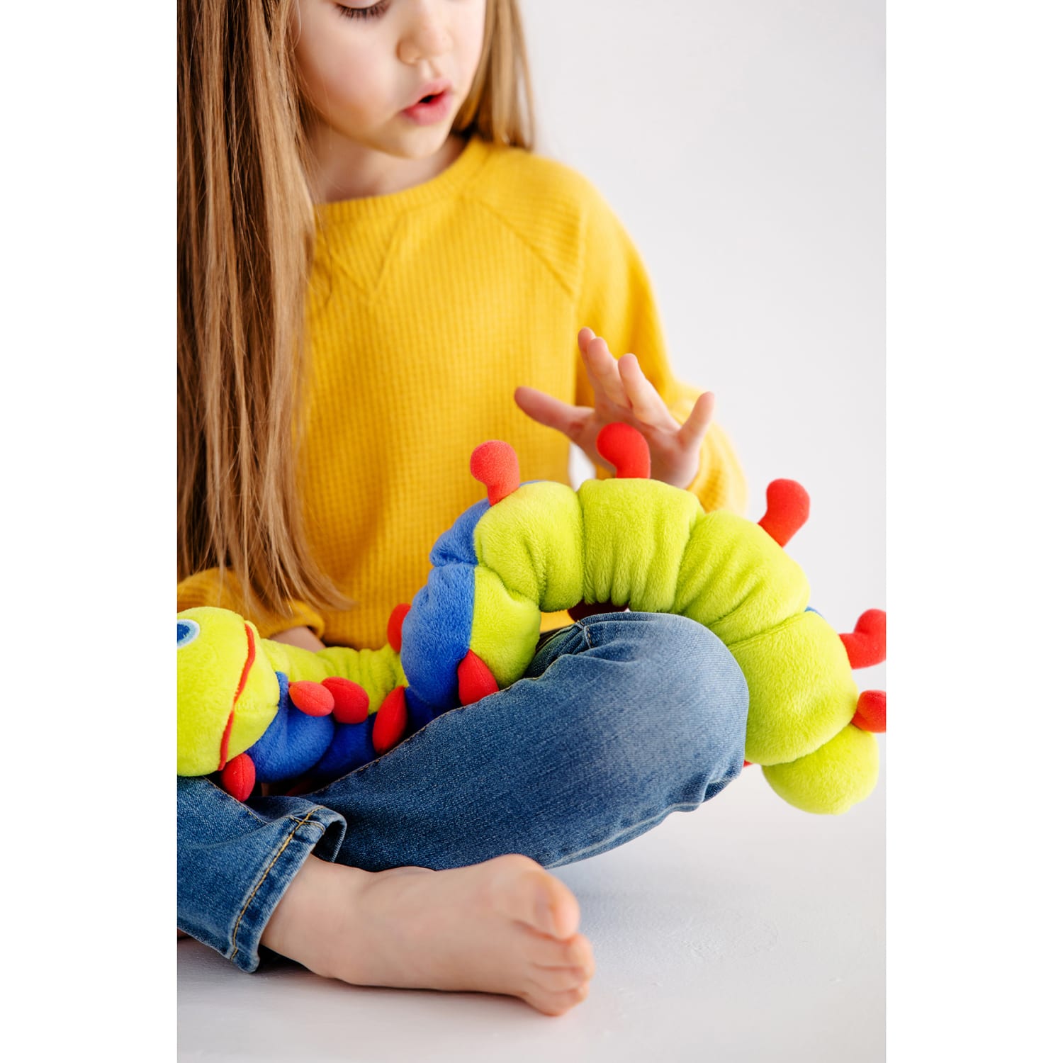 The Calm Caterpillar Calmee The Caterpillar Deep Breathing Tool For Kids, Green/Blue/Red - Image 6