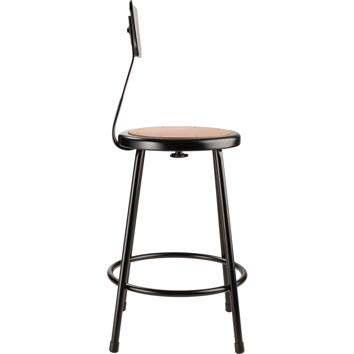 National Public Seating Hardboard Science Stools With Backrests 24inH Seat BrownBlack Pack Of 2 Stools PopularChairscom