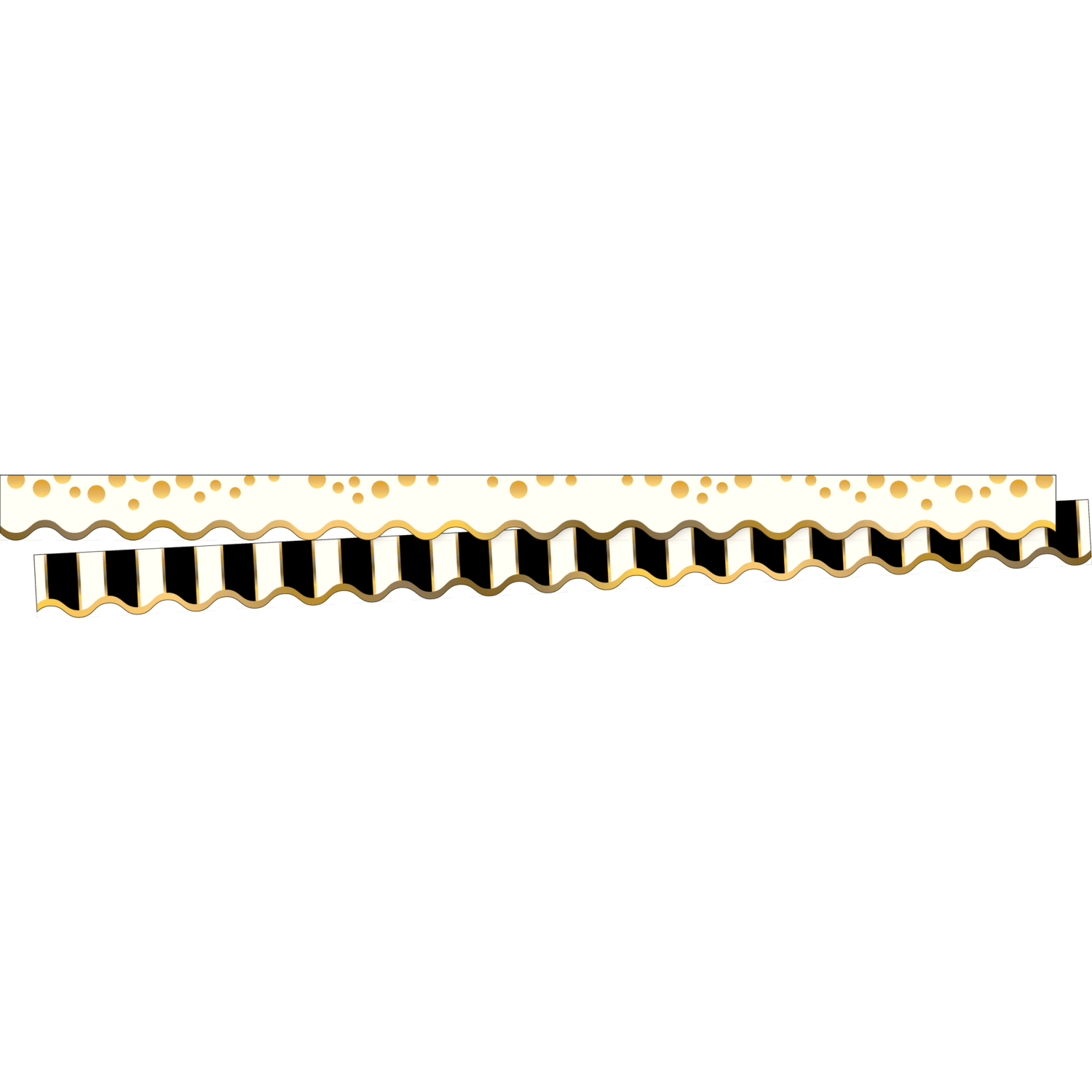 Barker Creek Double-Sided Scalloped-Edge Border Strips, 2 1/4in x 36in, Trending Designs, 13 Strips Per Pack, Set Of 4 Packs - Image 4