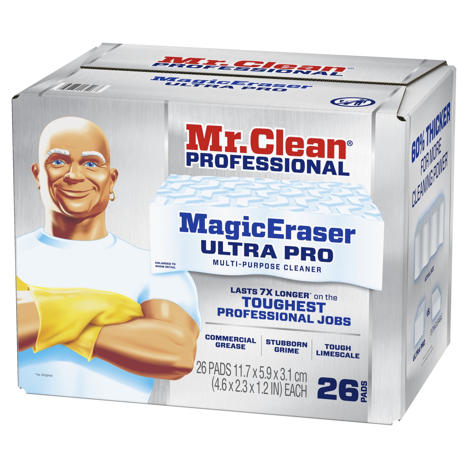 Mr. Clean Professional Magic Eraser Ultra Pro Multi-Purpose Cleaner, 1-7/16in x 4-3/4in, Box Of 26 Sponges - Image 5