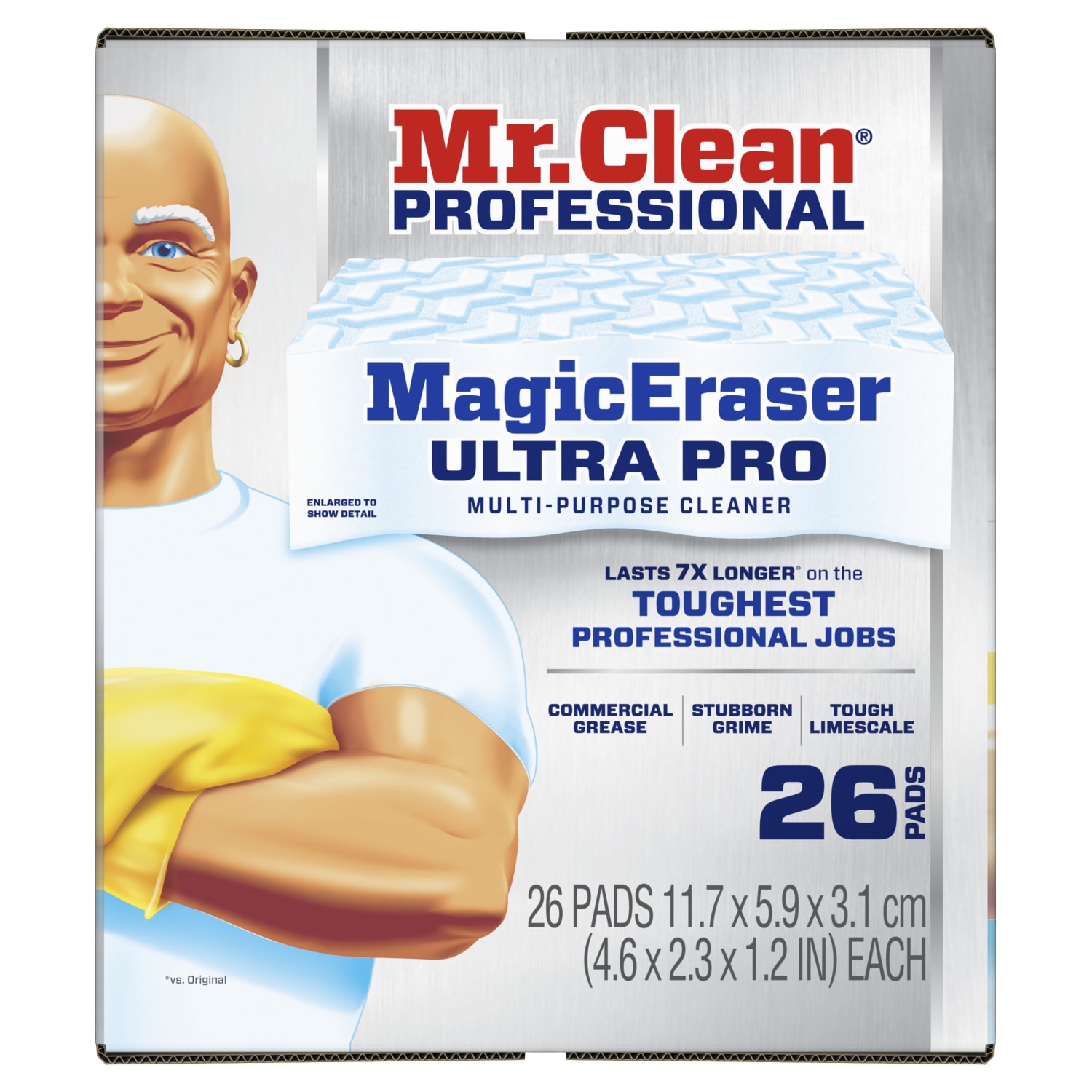 Mr. Clean Professional Magic Eraser Ultra Pro Multi-Purpose Cleaner, 1-7/16in x 4-3/4in, Box Of 26 Sponges - Image 6