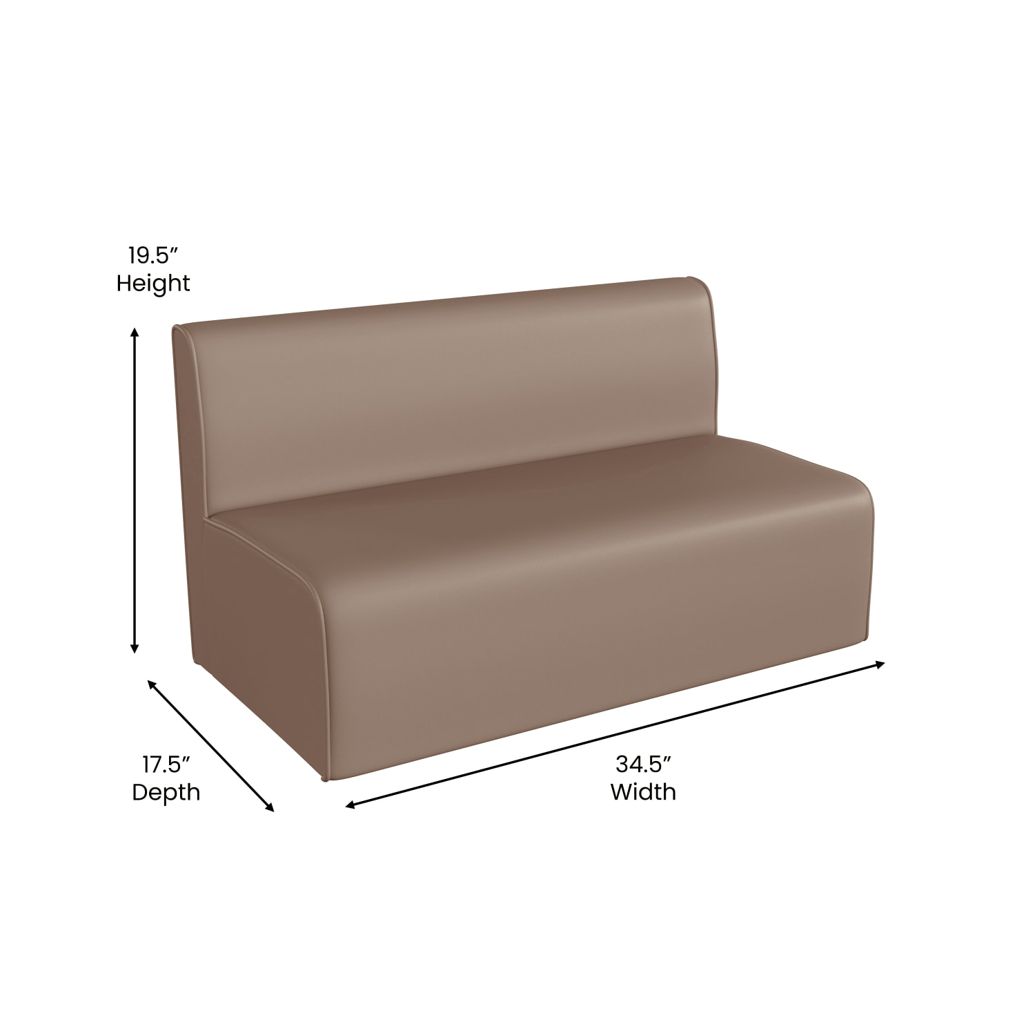 Flash Furniture Bright Beginnings CommercialGrade Modular Classroom 2Seater Sofa Neutral PopularChairscom Flash Furniture Bright Beginnings Commercial Grade Modular Classroom 2 Seater Sofa Neutral PopularChairscom