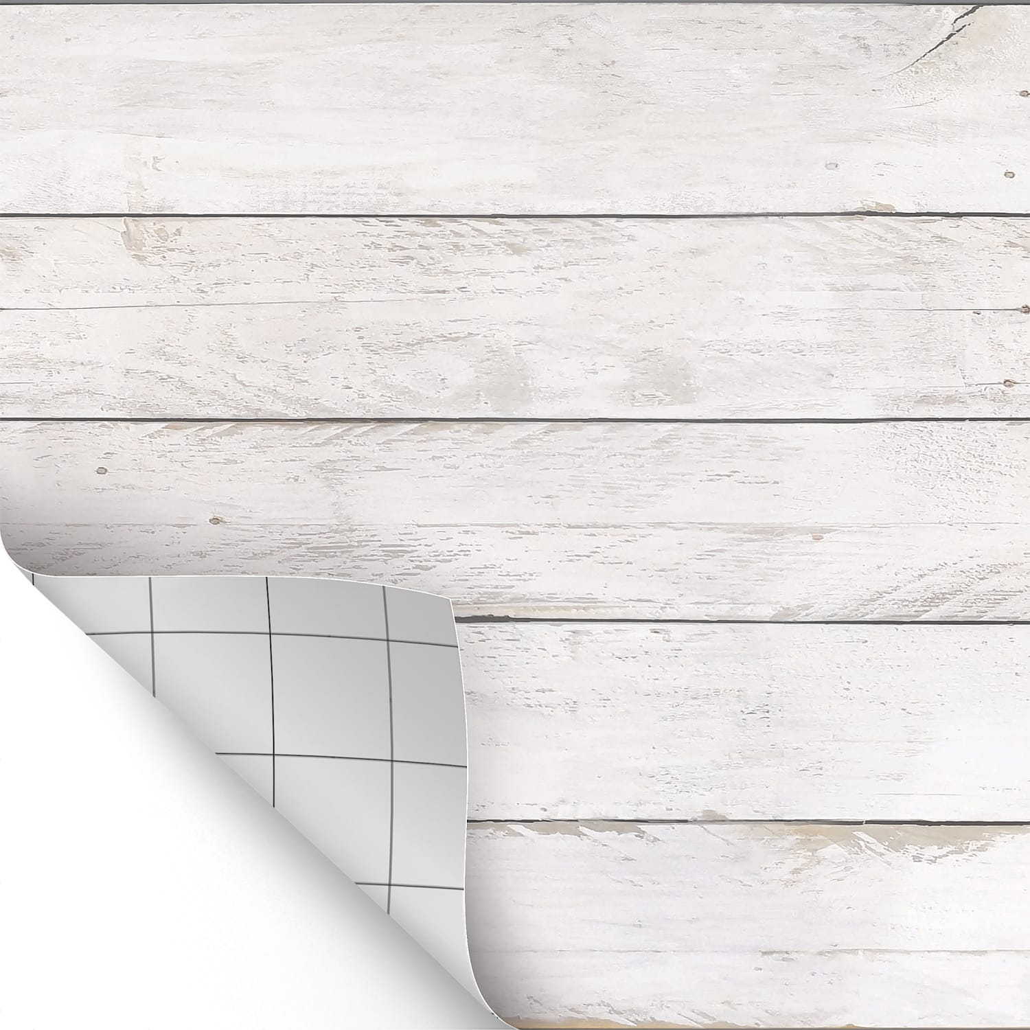 Teacher Created Resources Peel And Stick Decorative Paper Roll, 17-1/2in x 10', White Shiplap - Image 3