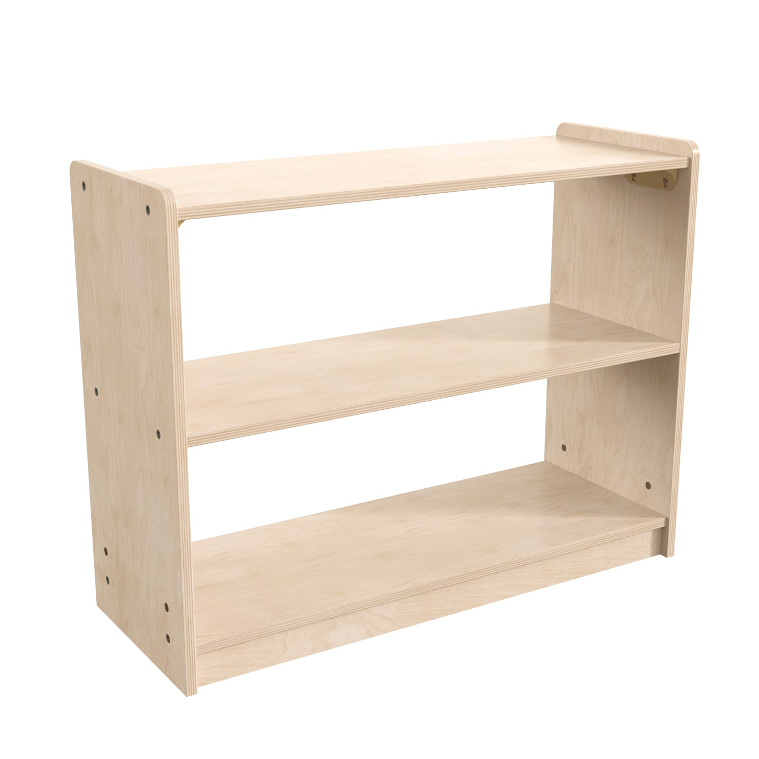 Flash Furniture Bright Beginnings Commercial Wooden Classroom Open Storage Unit, 24-1/2inH x 31-1/2inW x 11-3/4inD, Beech - Image 3
