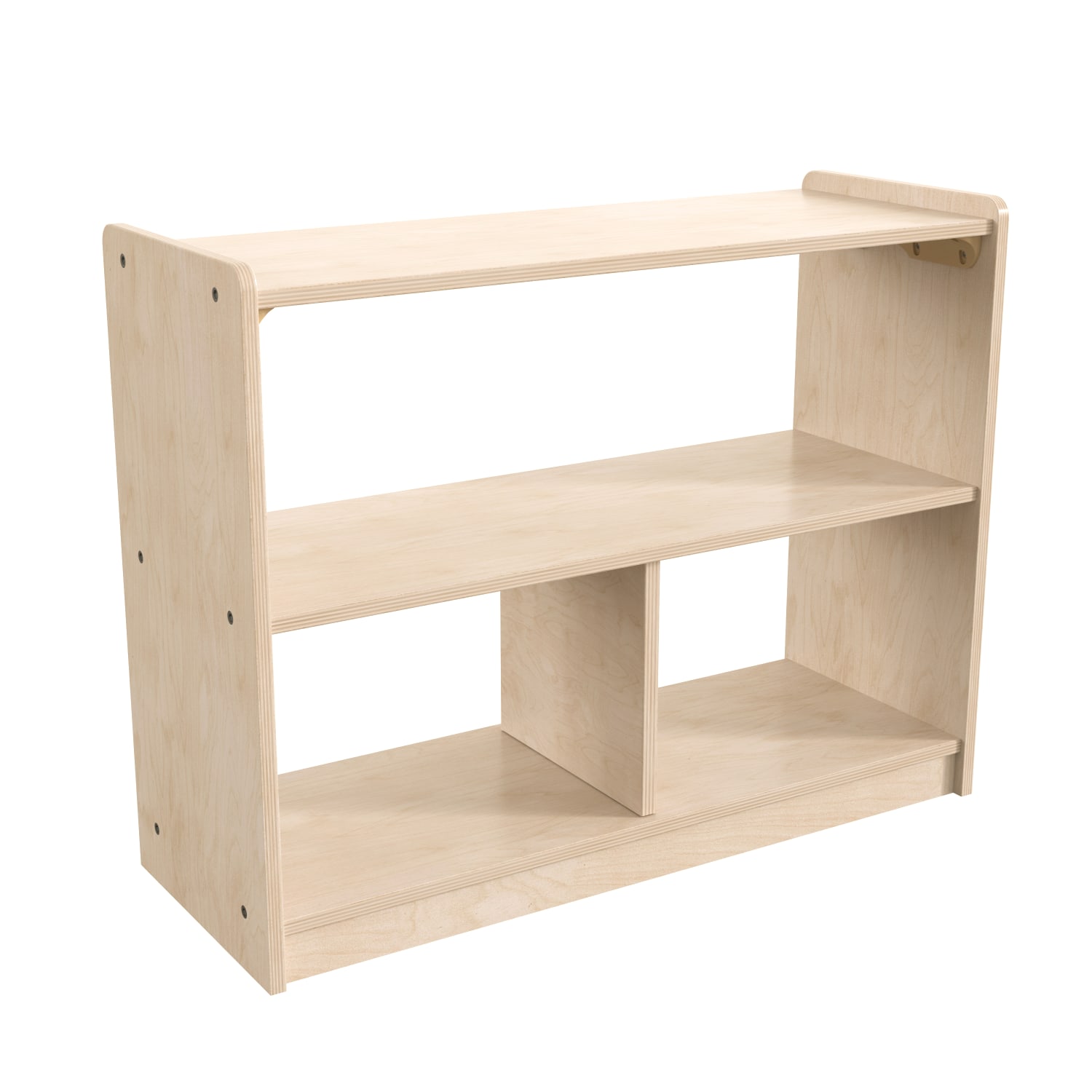 Flash Furniture Bright Beginnings Commercial Modular Wooden Classroom Open Storage Unit, 24-1/2inH x 31-1/2inW x 11-3/4inD, Beech - Image 3