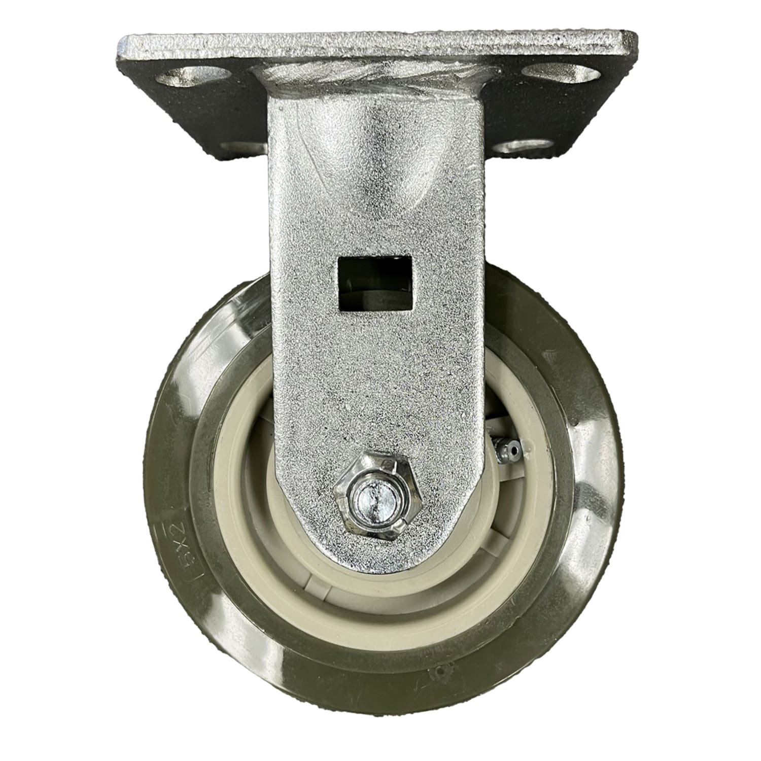 CSL Poly Casters, Rigid, 5in, Gray, Set Of 2 Casters