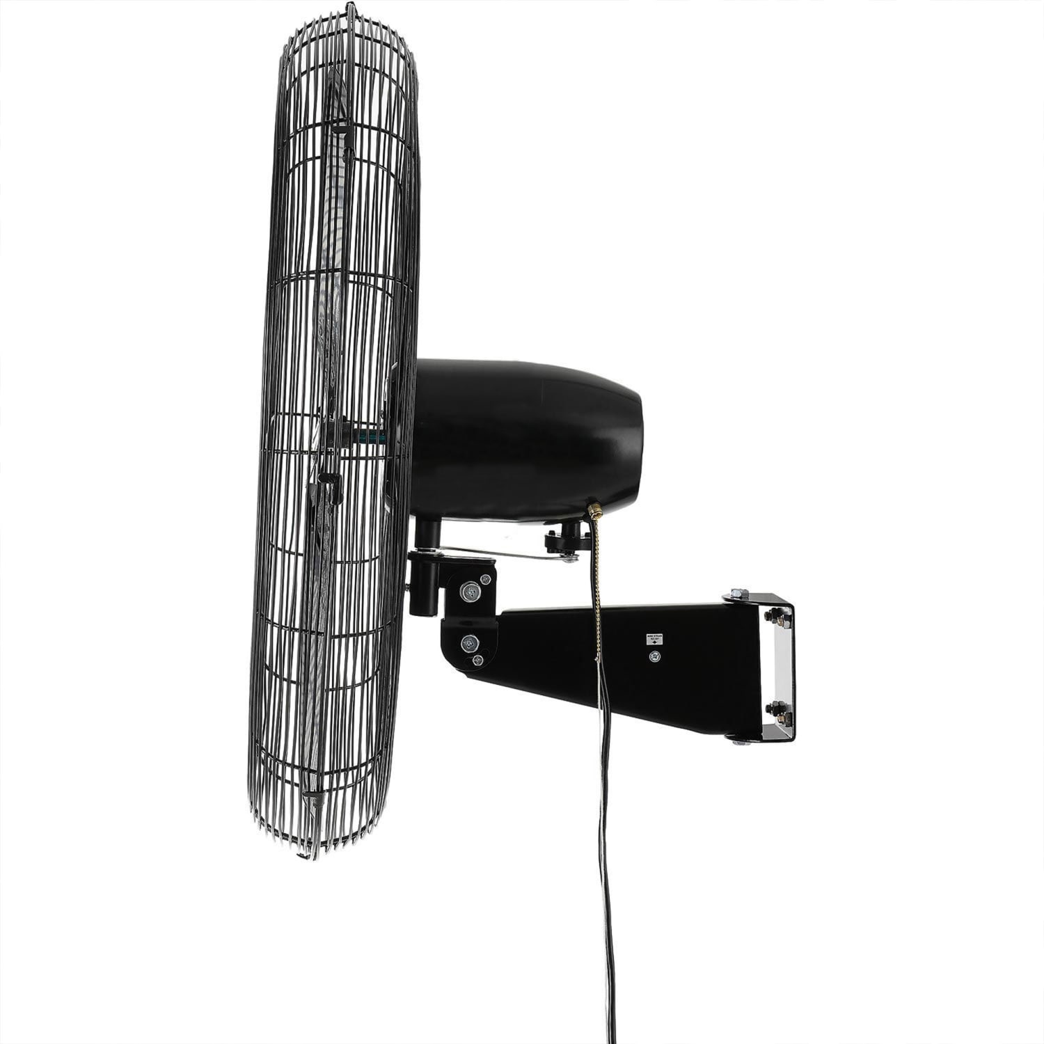 Vie Air 30in Tilting Heavy-Duty Wall-Mountable Pedestal Fan, Black - Image 6