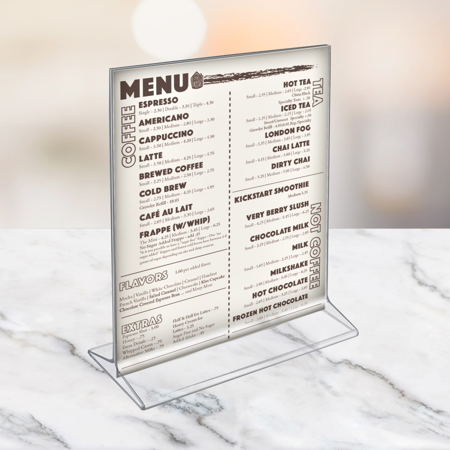 Azar Displays Top-Load Acrylic Sign Holders, 11in x 8 1/2in, Clear, Pack Of 10 - Image 4