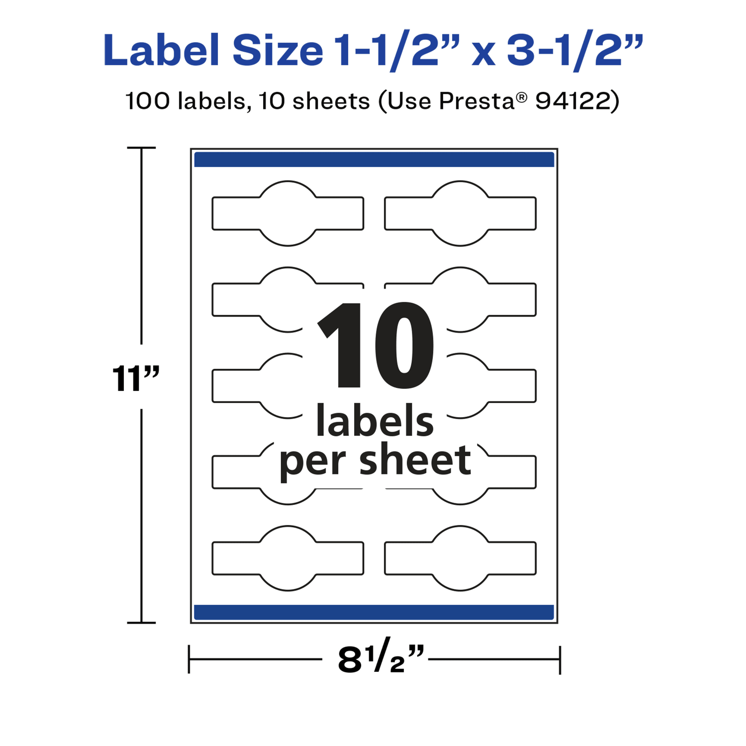 Avery Glossy Permanent Labels With Sure Feed, 94122-WGP10, Cigar, 1-1/2in x 3-1/2in, White, Pack Of 100 - Image 6