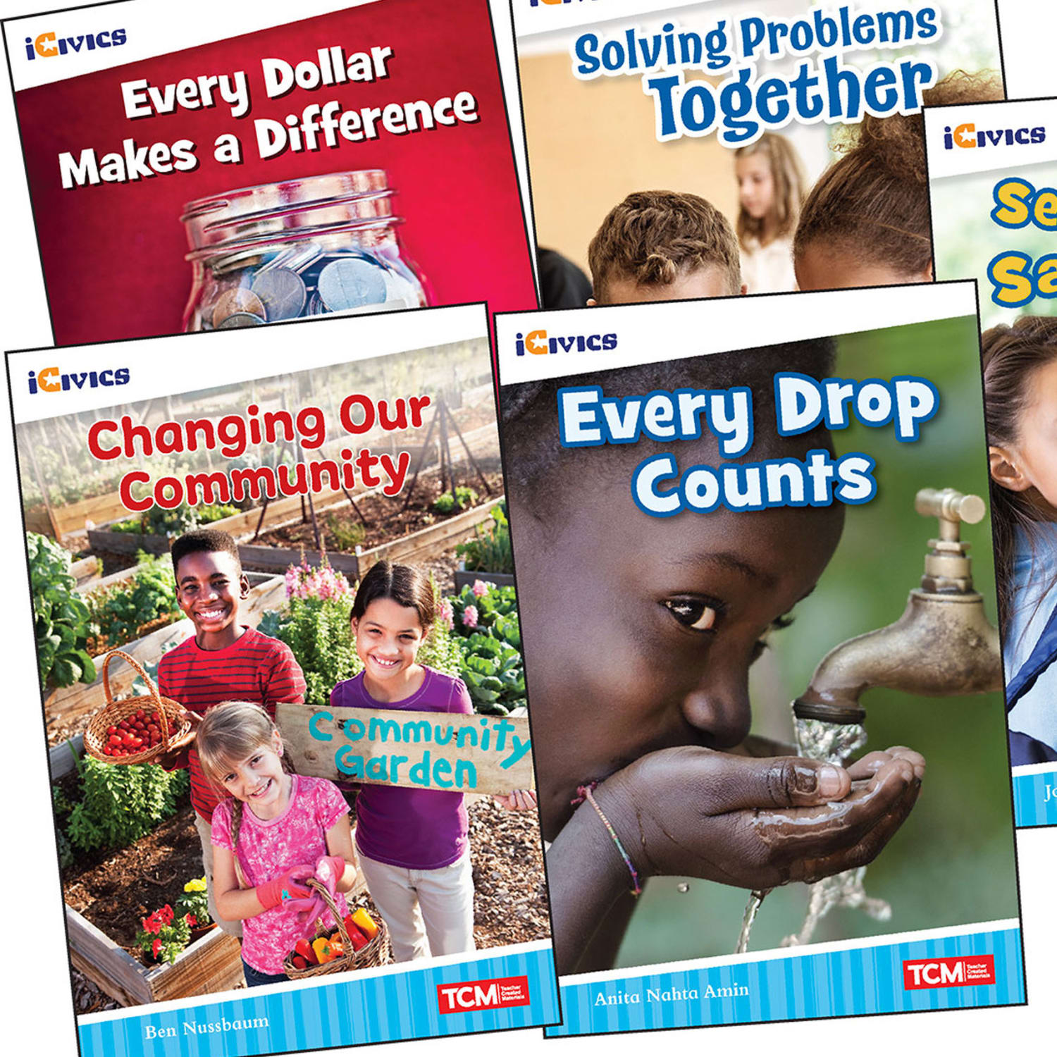 Teacher Created Materials iCivics: Community & Social Awareness 5-Book Set & Game Cards, Grade 2 - Image 3
