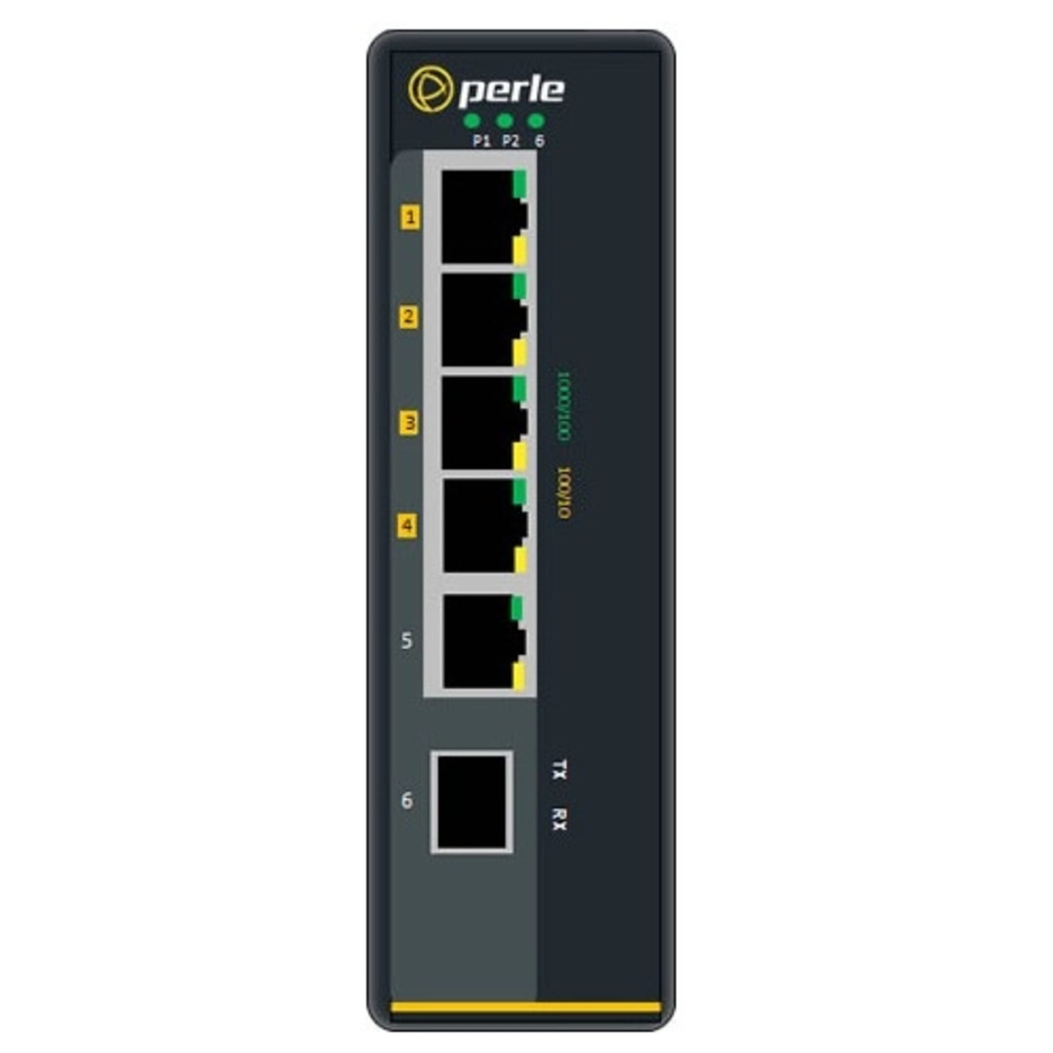 Perle IDS-105GPP-S2SC10-XT - with Power Over Ethernet - 6 Ports - 10/100/1000Base-T, 1000Base-LX/LH - 07011990 - Image 3