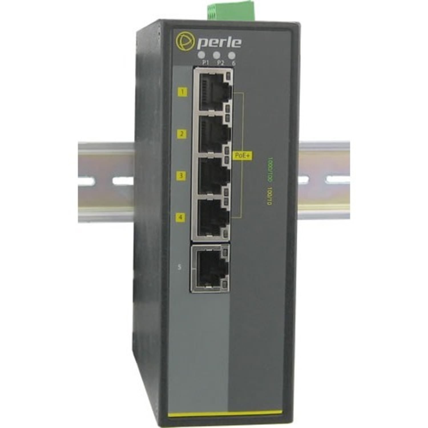 Perle IDS-105GPP-S2ST10-XT - with Power Over Ethernet - 6 Ports - 10/100/1000Base-T, 1000Base-LX/LH - 07012000