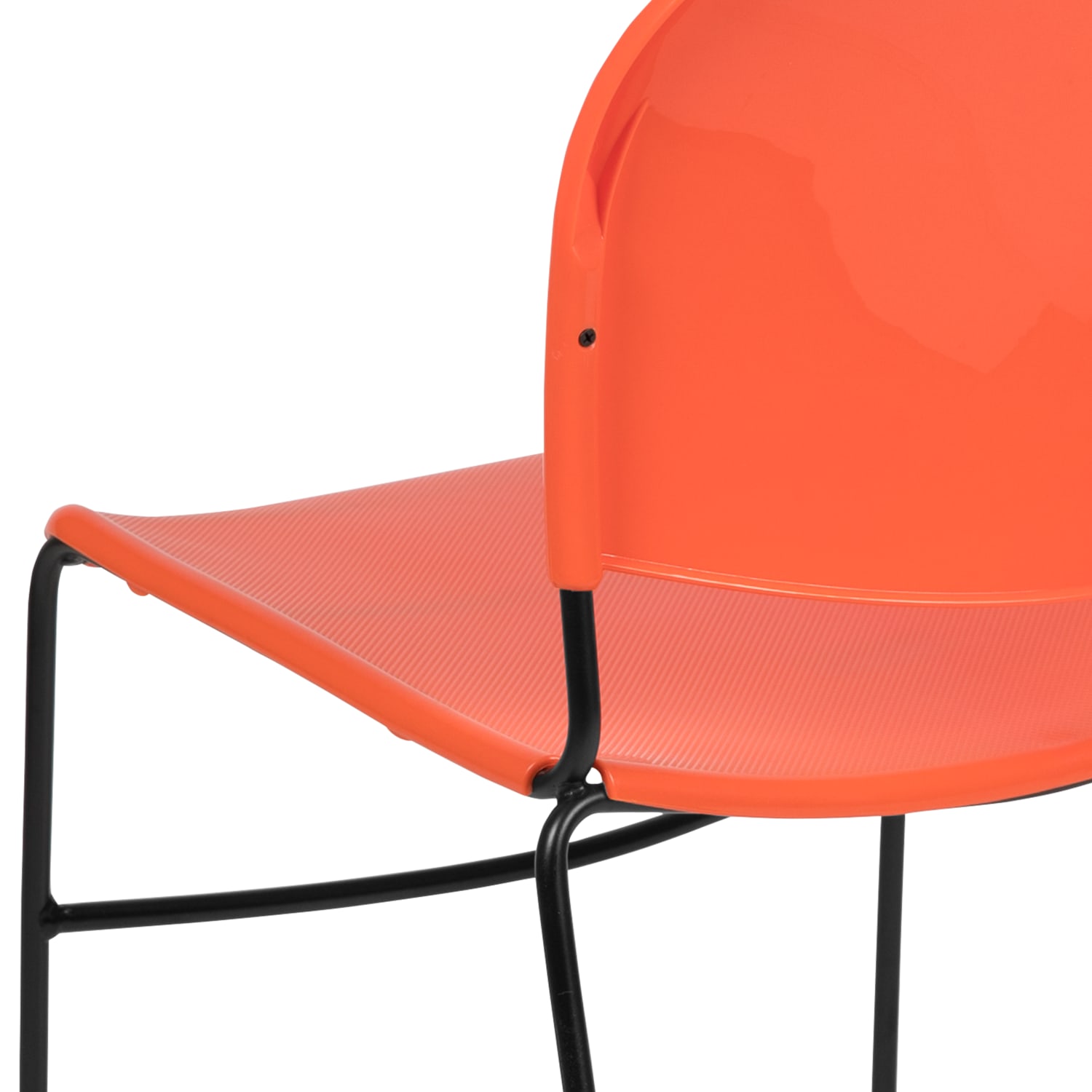 Flash Furniture HERCULES Series Ultra Compact Stack Chairs Orange Set Of 5 Chairs PopularChairscom
