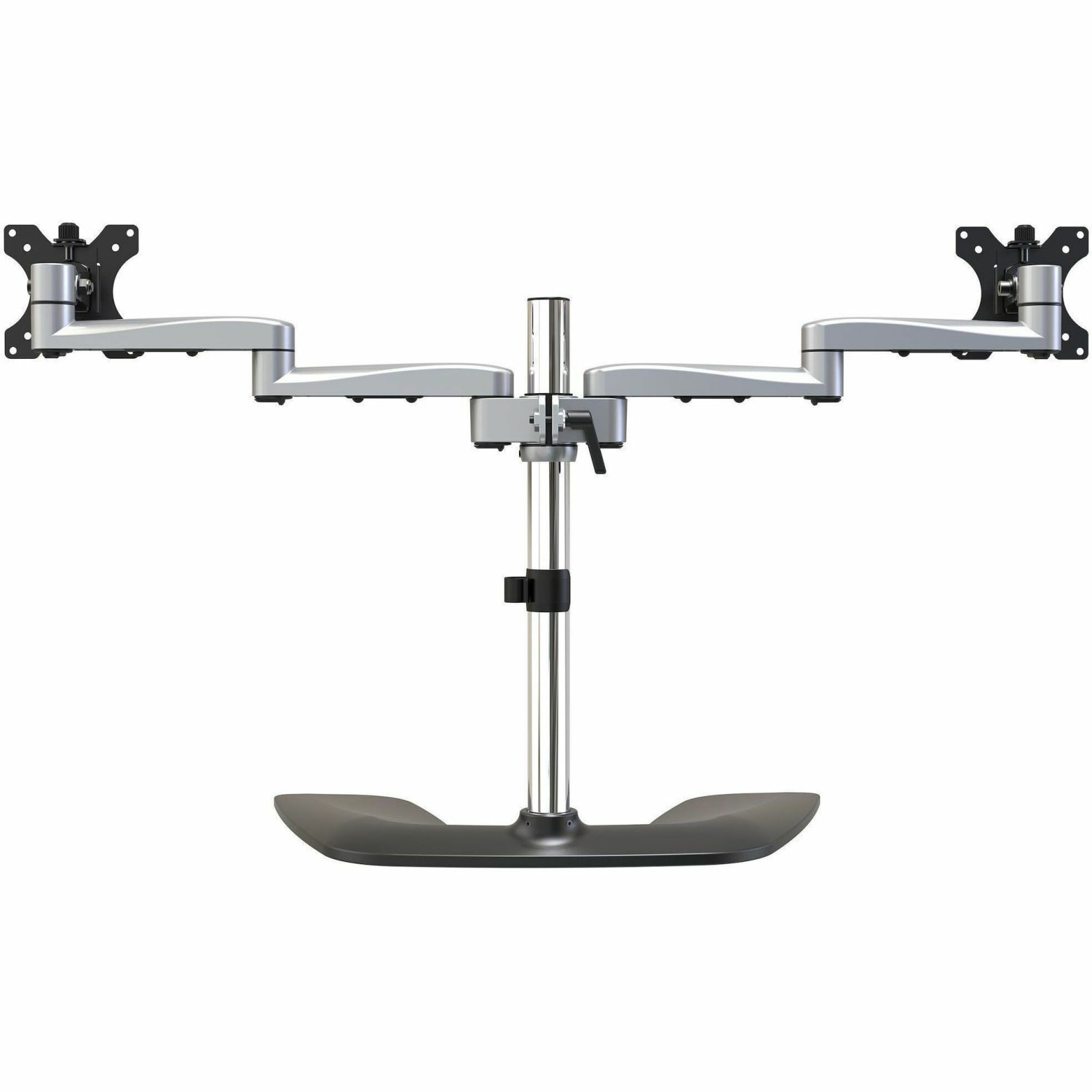StarTech.com Dual Monitor Stand - Articulating Arms - Height Adjustable - For VESA Mount Monitors up to 32 - Steel/Aluminum - Black, Silver - Image 6