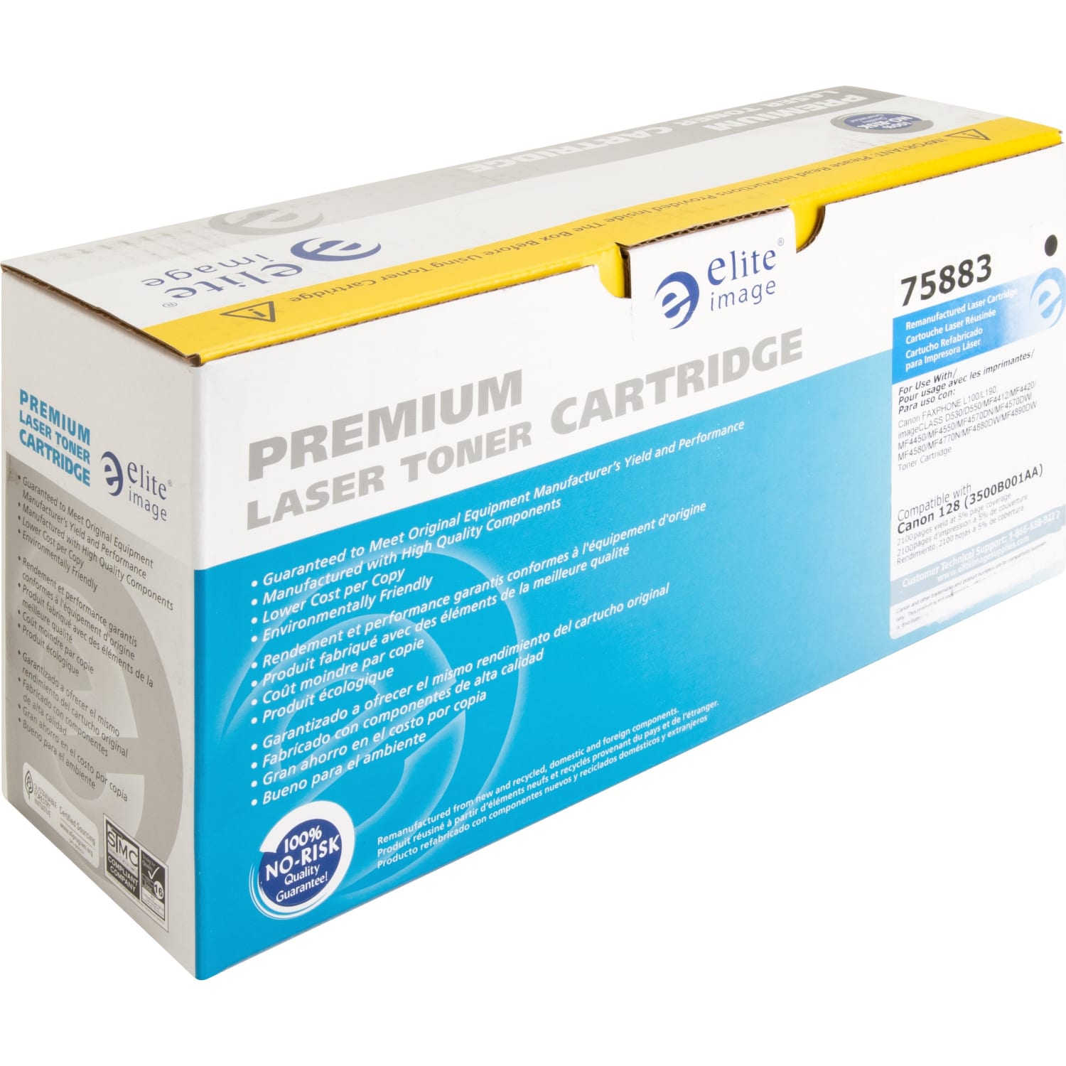 Elite Image Remanufactured Black Toner Cartridge Replacement For Canon 128, ELI75883 - Image 4