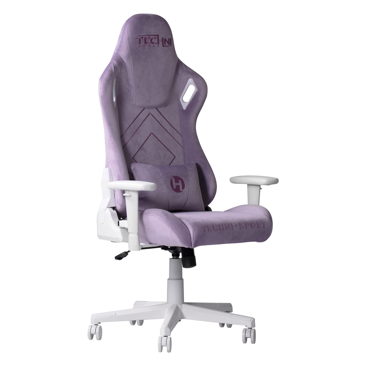 Techni Sport Ergonomic Velvet Computer Gaming Chair, Purple