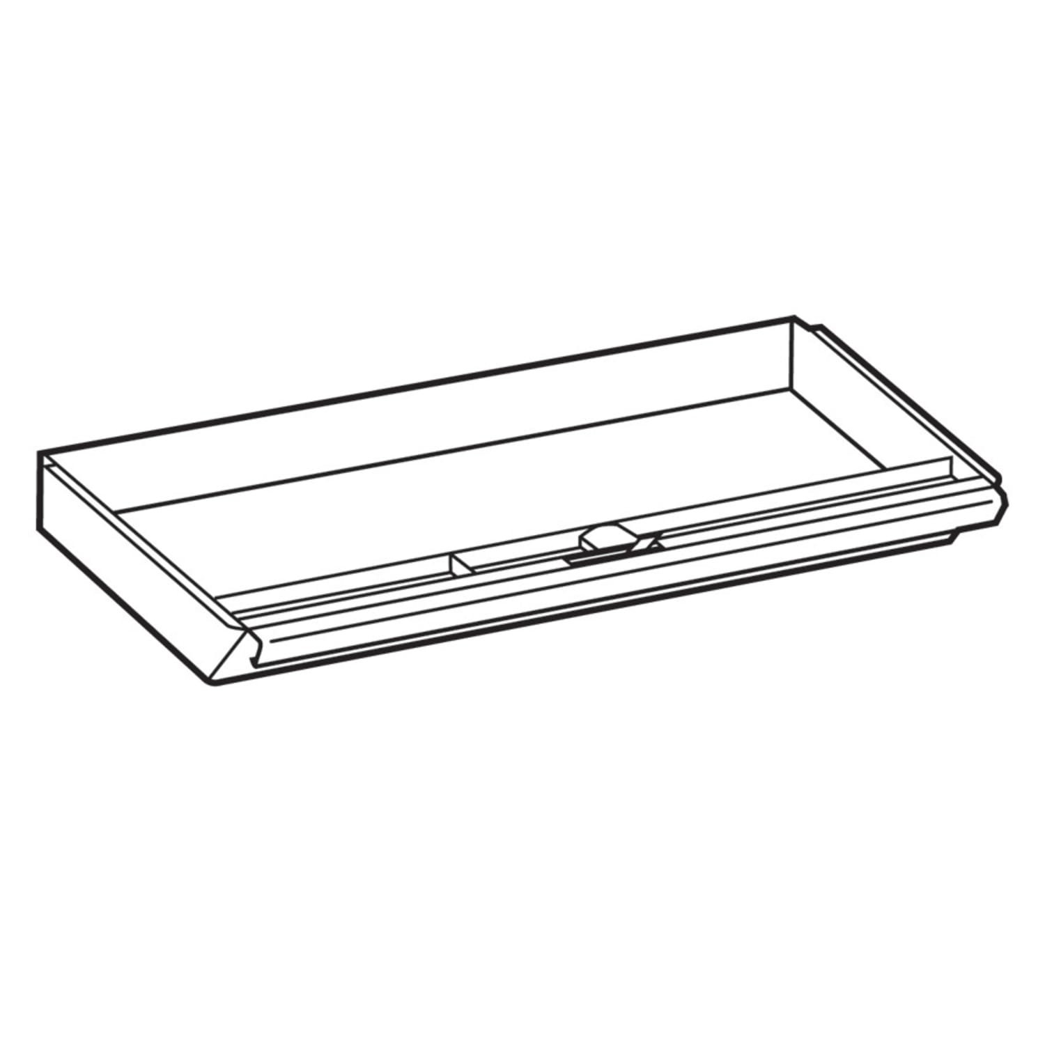 HON 38000 Center Drawer With Core-Removable Lock, Charcoal - Image 3