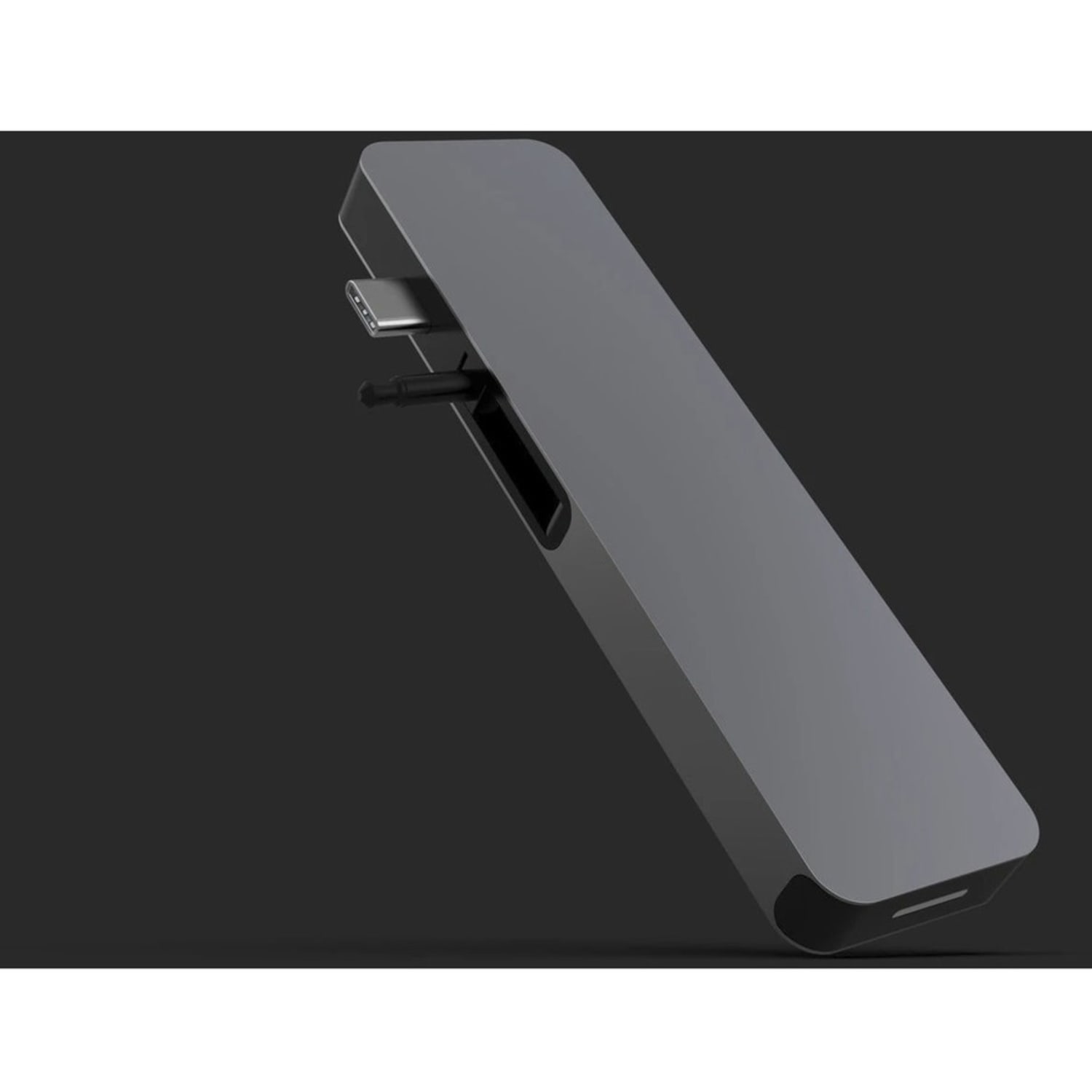 Targus Sanho HyperDrive SOLO 7-In-1 USB-C Docking Station, 3/8inH x 1-3/16inW x 4-3/8inD, Space Gray, 00GF48 - Image 3
