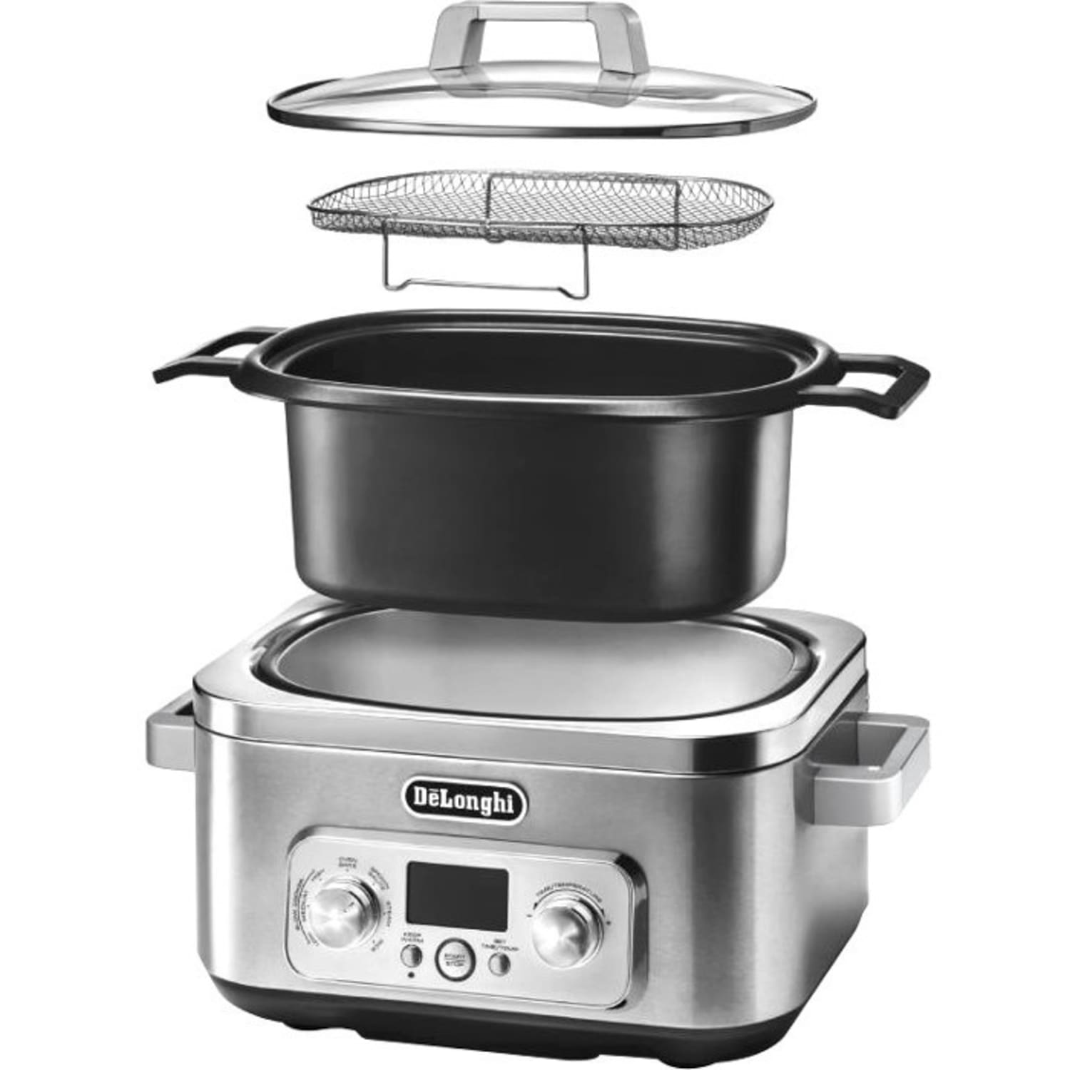 DeLonghi Livenza All-in-One Programmable Multi-Cooker - 6 Quart - CKM1641D - 7 Programmes - 1.50 gal - Cooking, Sauteing, Browning, Baking, Rice - Image 4
