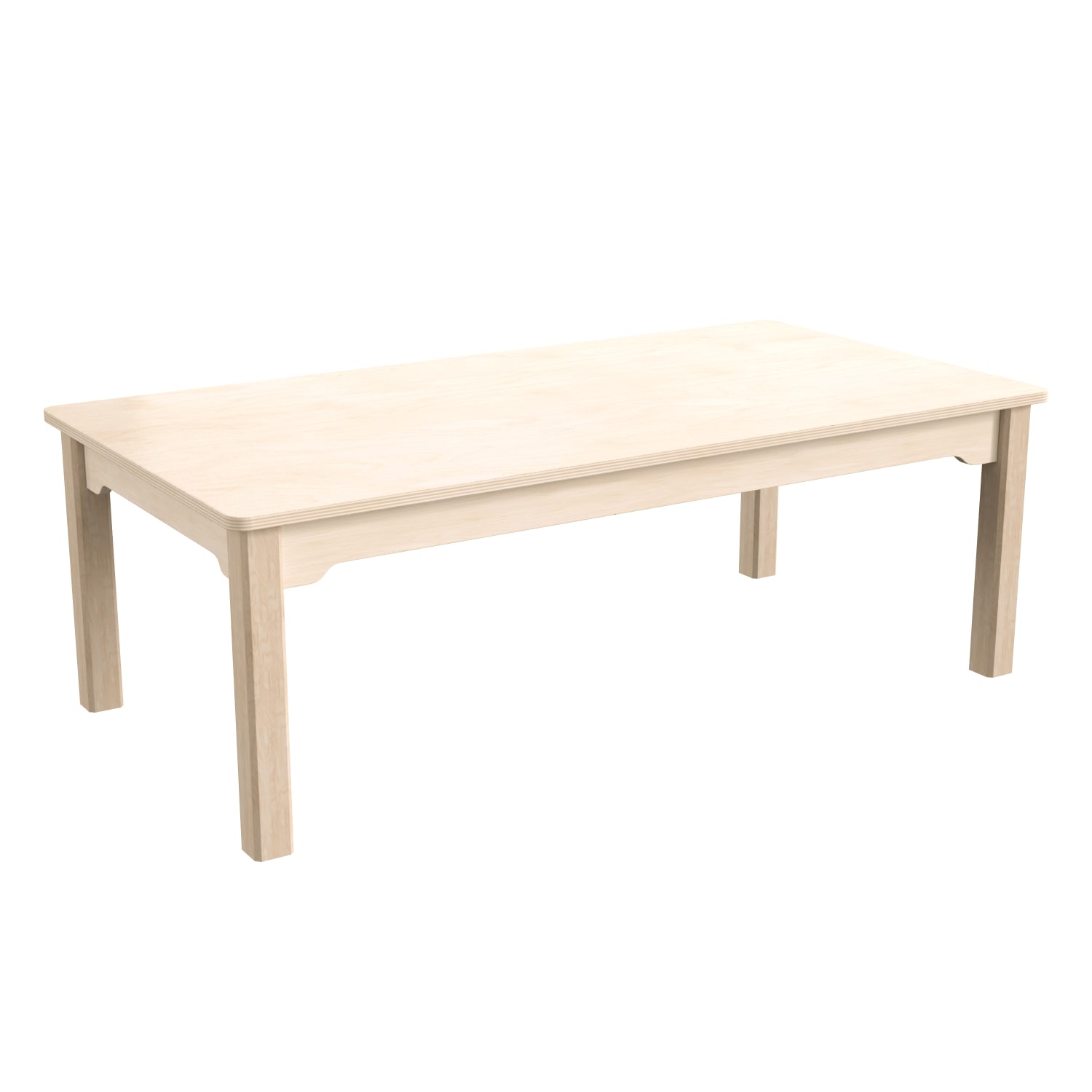 Flash Furniture Bright Beginnings Commercial Grade Rectangular Wooden Preschool Classroom Activity Table, 14-1/2inH x 23-1/2inW x 47-1/4inD, Beech - Image 3
