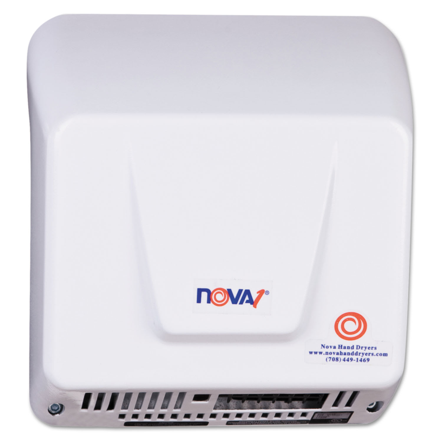 WORLD DRYER NOVA Hand Dryer, 110-240 V, 9 x 9.75 x 4, Aluminum, White - Image 3