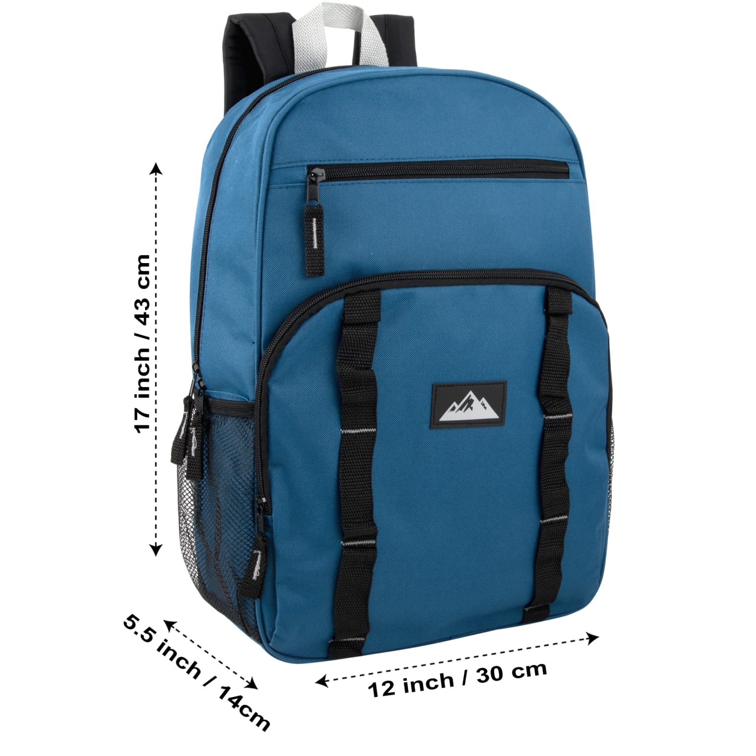 Trailmaker Mesh Side Pocket Backpacks, Black/Blue/Gray/Green, Total Qty 24 - Image 5