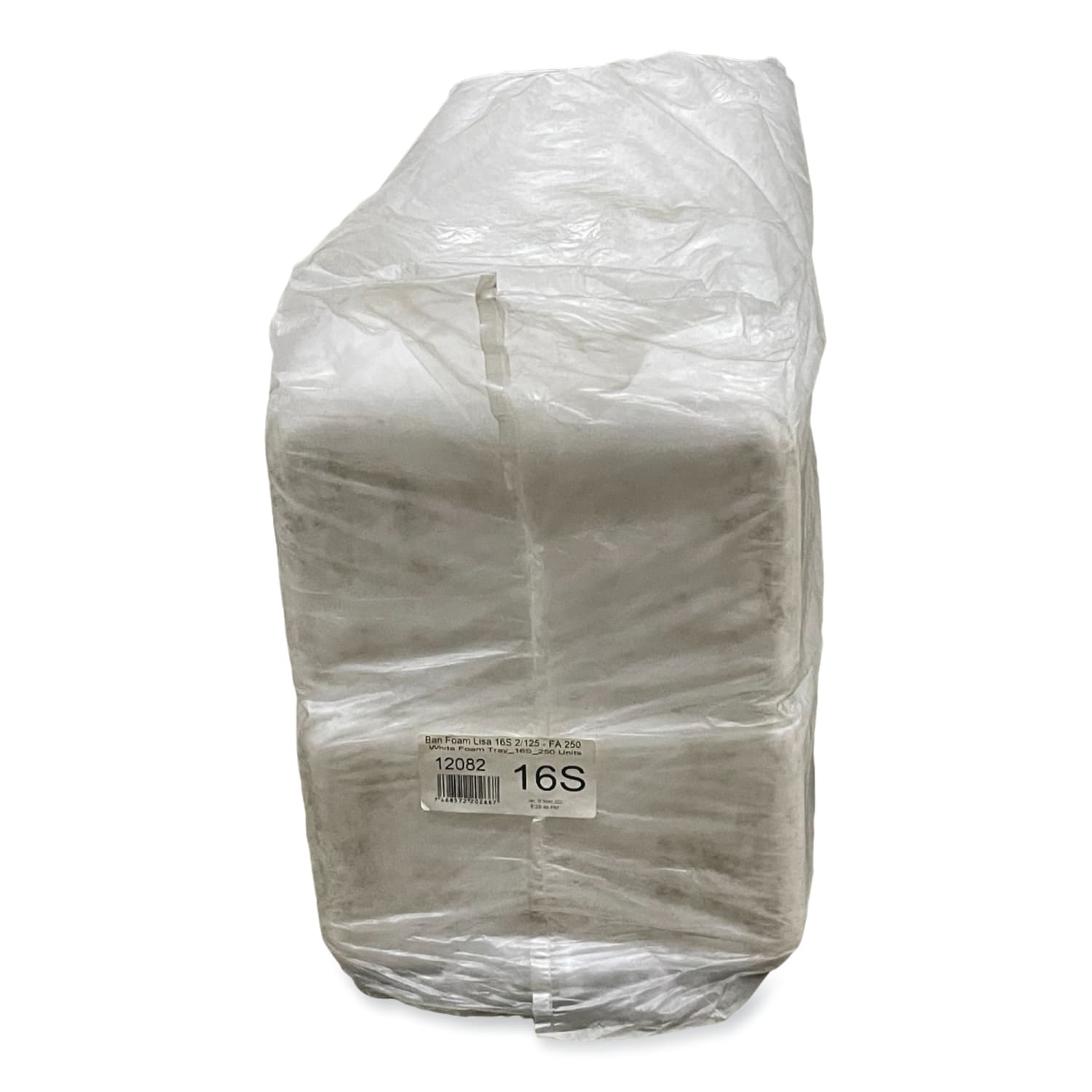 GEN Meat Trays, #16S, 3/16inH x 11-11/16inW x 7-1/4inD, White, Pack Of 250 Trays - Image 3