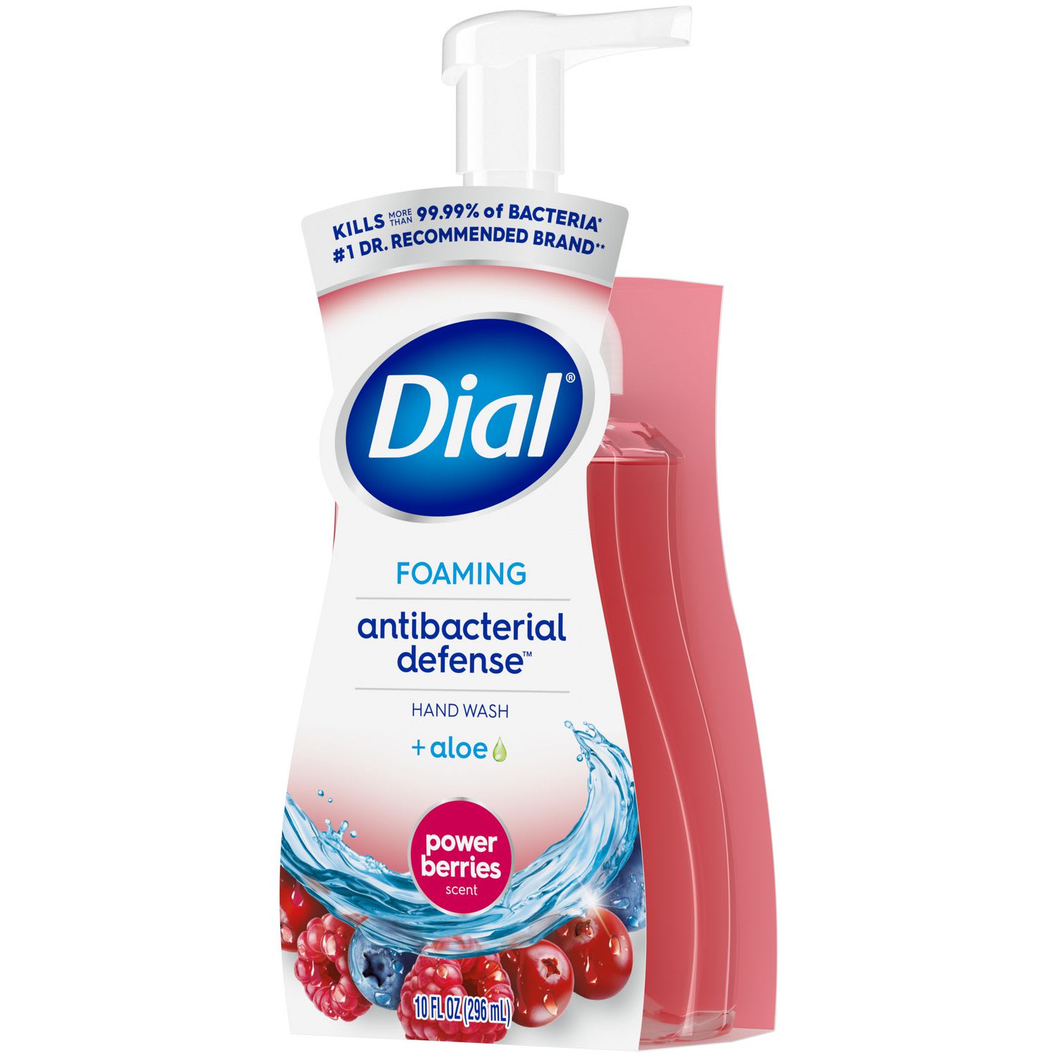 Dial Antibacterial Foaming Hand Wash, Power Berries Scent, 10 oz, 8/Carton - Image 5