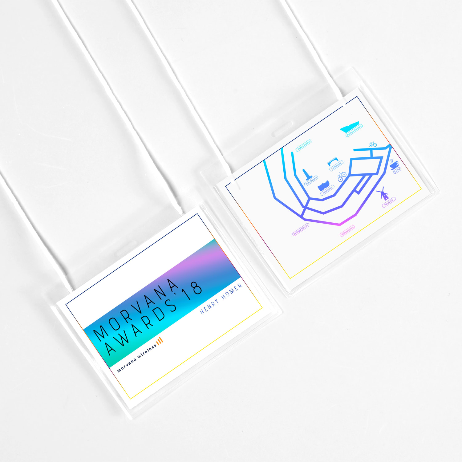 Avery Customizable Hanging Name Badges, Rectangle, 74459, 3in x 4in, Clear Holders With White Inserts, Box Of 100 - Image 5