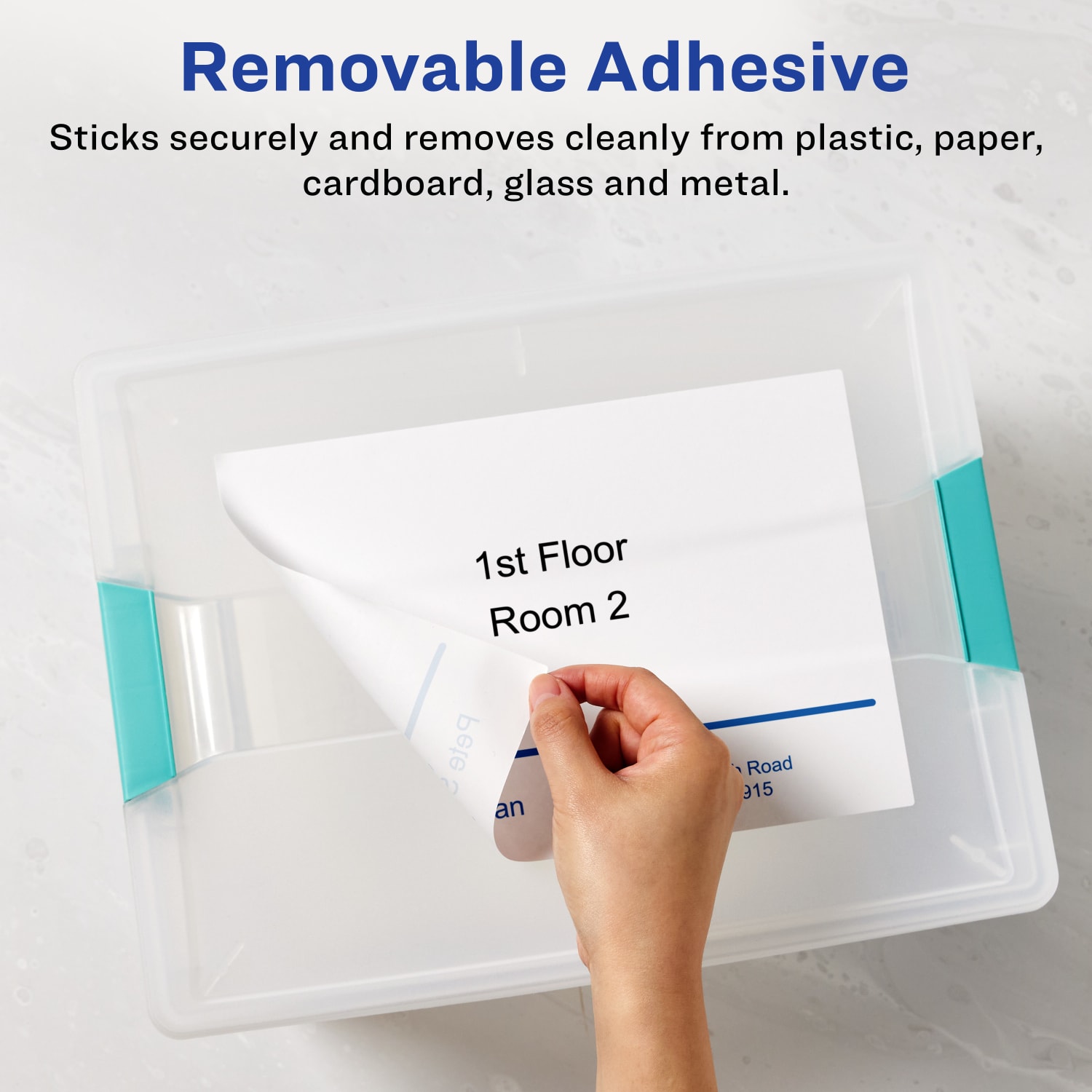 Avery Removable Labels, 94269-RMP15, Rectangle, 8-1/2in x 11in, White, Pack Of 15 Labels - Image 3