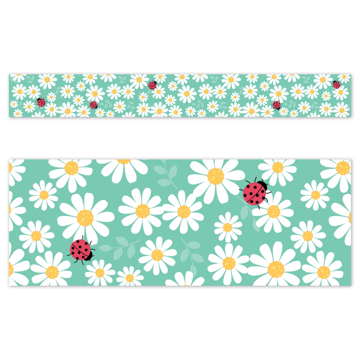 Creative Teaching Press EZ Border, 3in x 24in Strips, Core Decor Daisy Bug, 48 Feet Per Pack, Set Of 3 Packs - Image 3