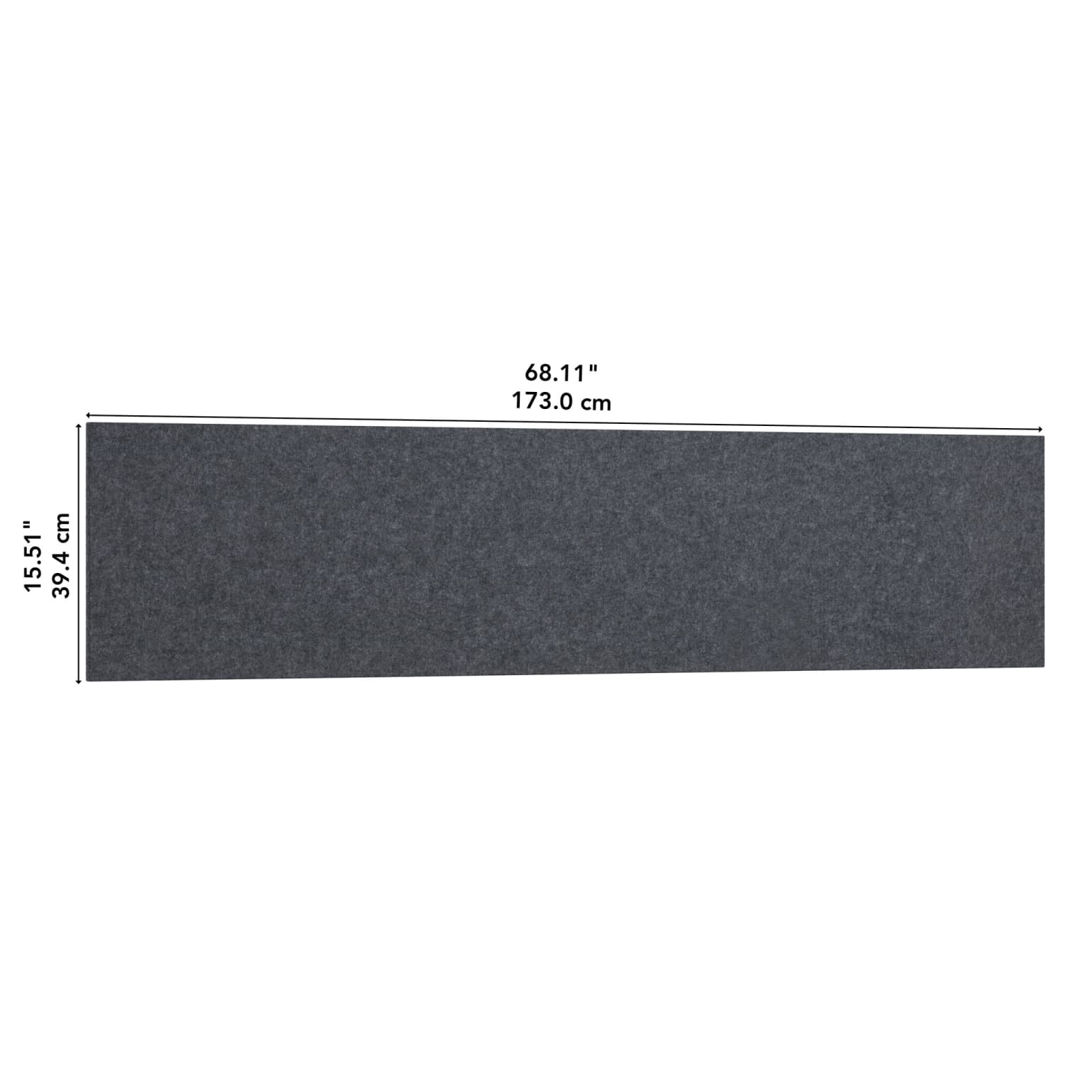 Bush Business Furniture 69inW x 16inH Acoustic Tackboard, Cool Charcoal, Standard Delivery - Image 4