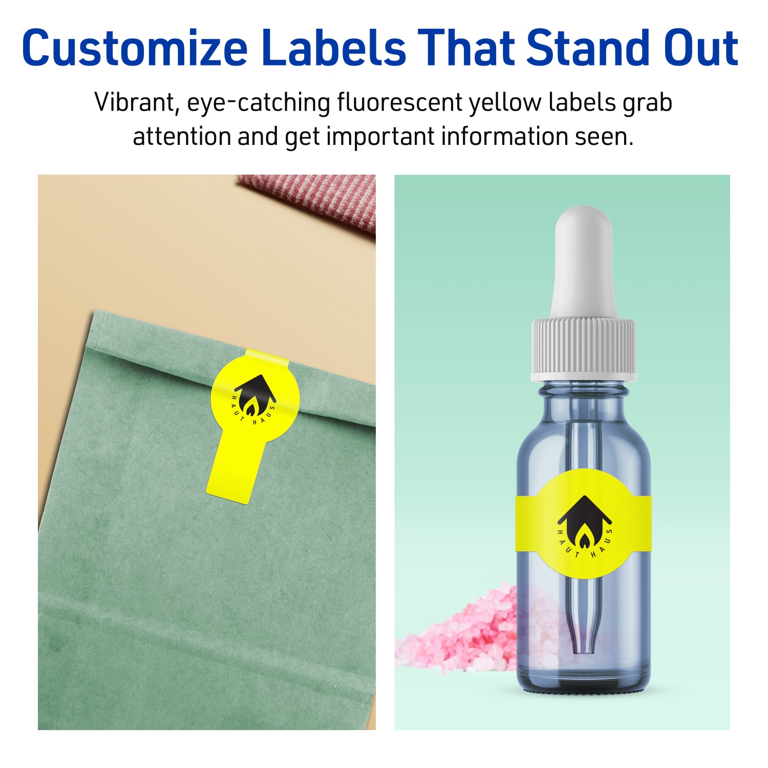Avery Print-To-The-Edge Labels With Sure Feed Technology, 94122-NYP20, Cigar, 1-1/2in x 3-1/2in, Matte Neon Yellow, Pack of 200 - Image 4