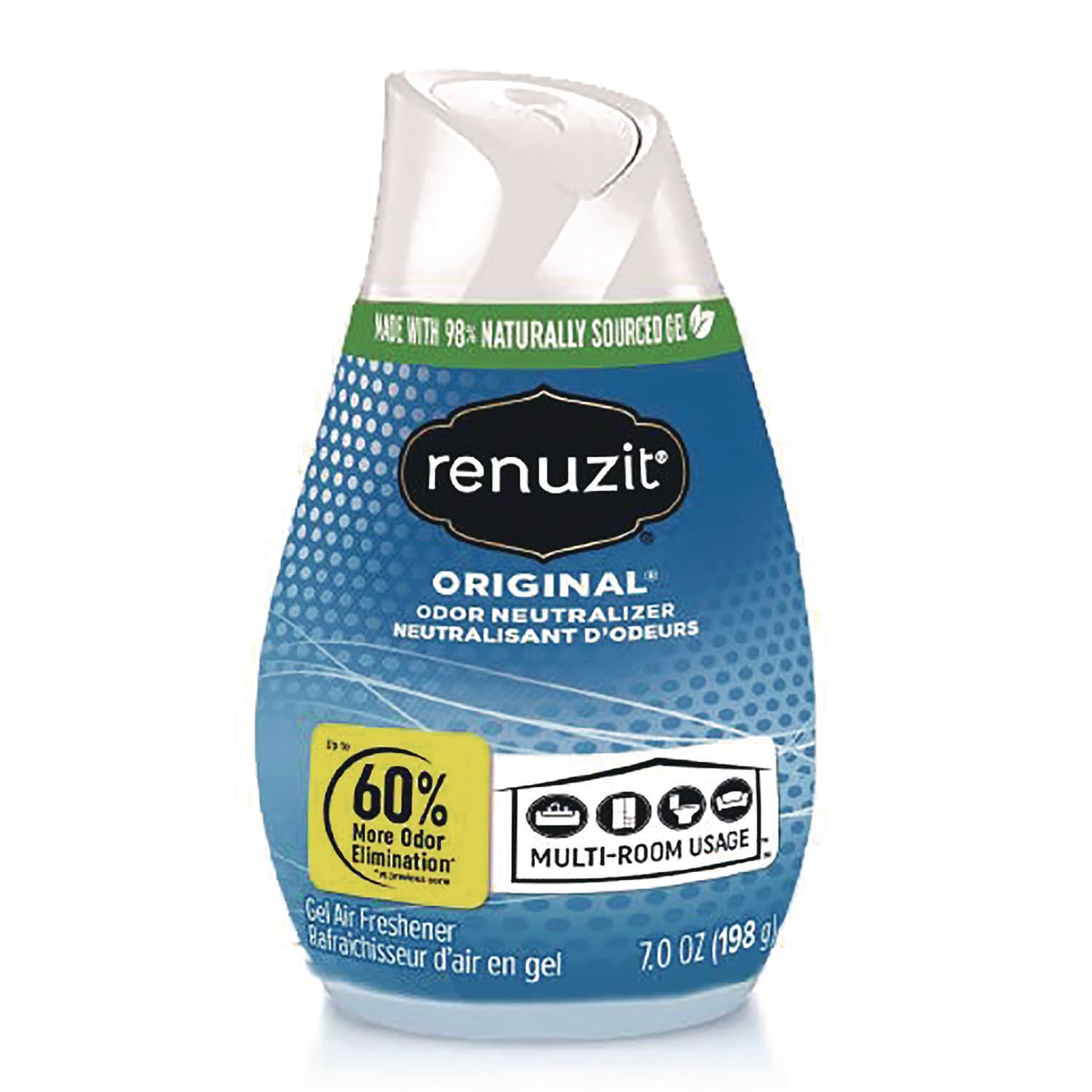 Renuzit Adjustables Air Freshener, Original Scent, 7 oz Solid, 12/Carton