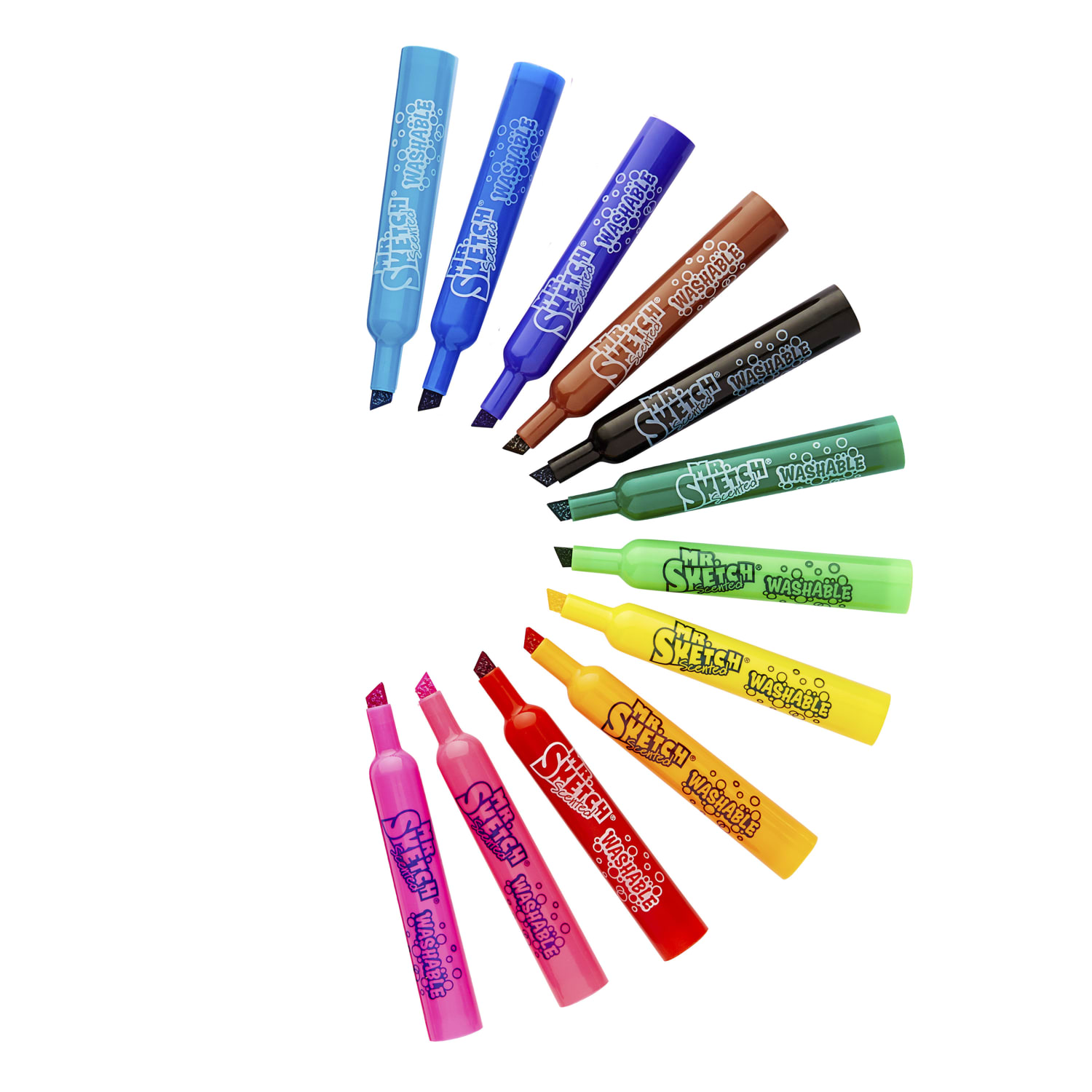 Mr. Sketch Scented Washable Markers - Narrow Narrow Chisel, Medium, Broad Marker Point - Assorted Ink - 192 / Set - Image 4